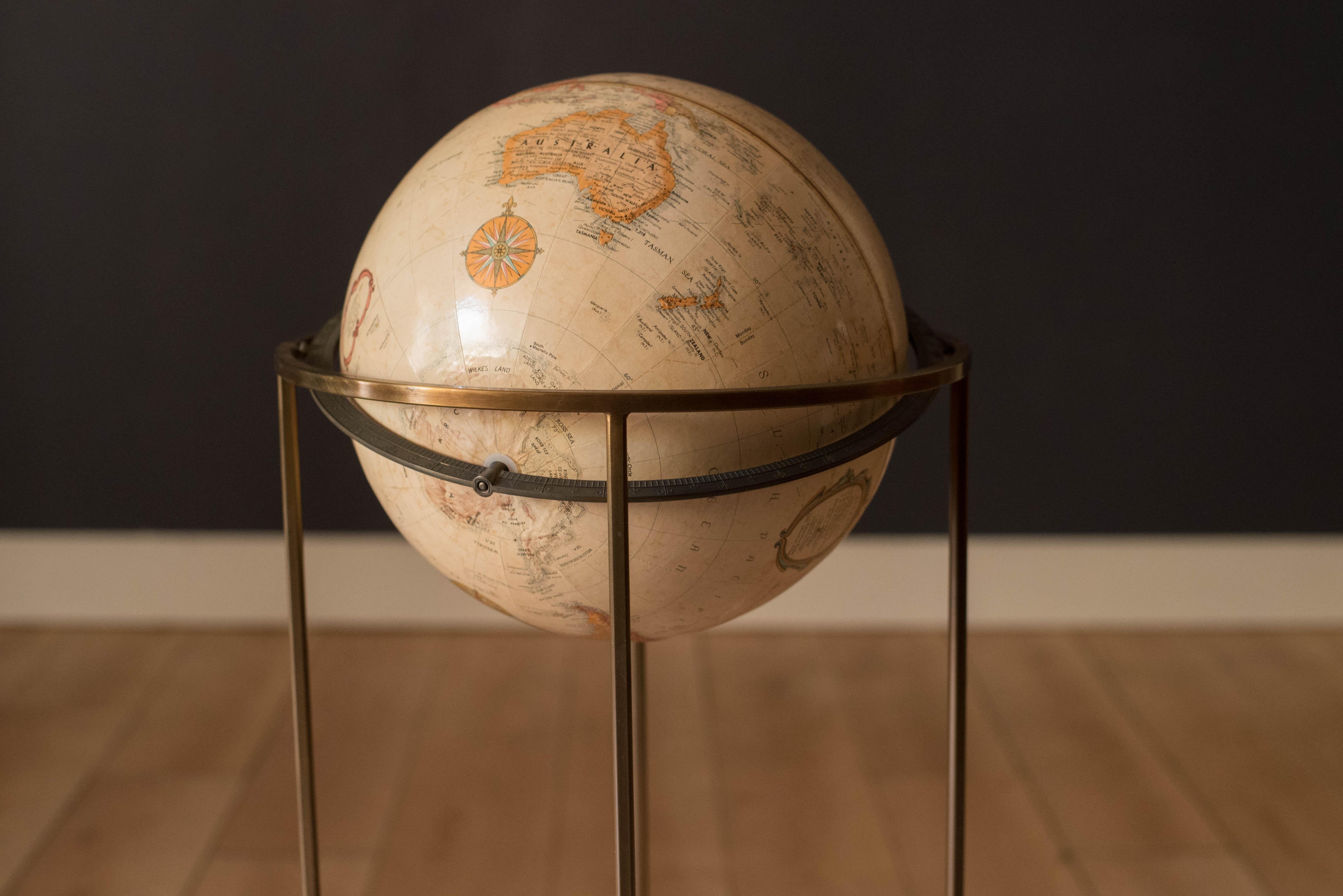 Américain Globe terrestre rotatif 