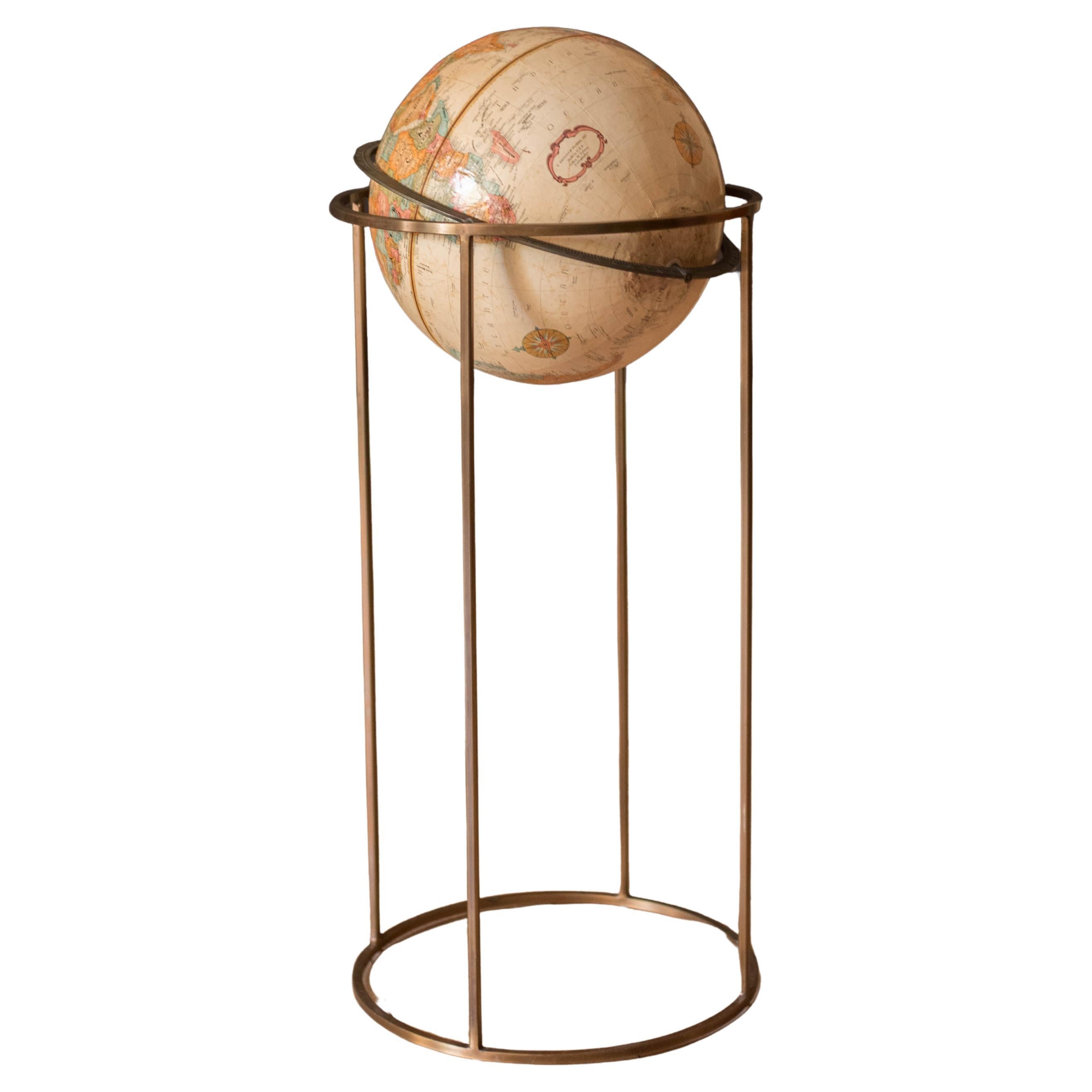 What are vintage globes made of?