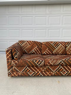 Mid-Century Modern 1980's Retro Tuxedo Sofa