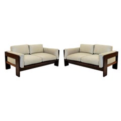 Mid-Century Modern 2 Bastiano Rosewood Sofa Tobia Scarpa Gavina Knoll 1968 Italy
