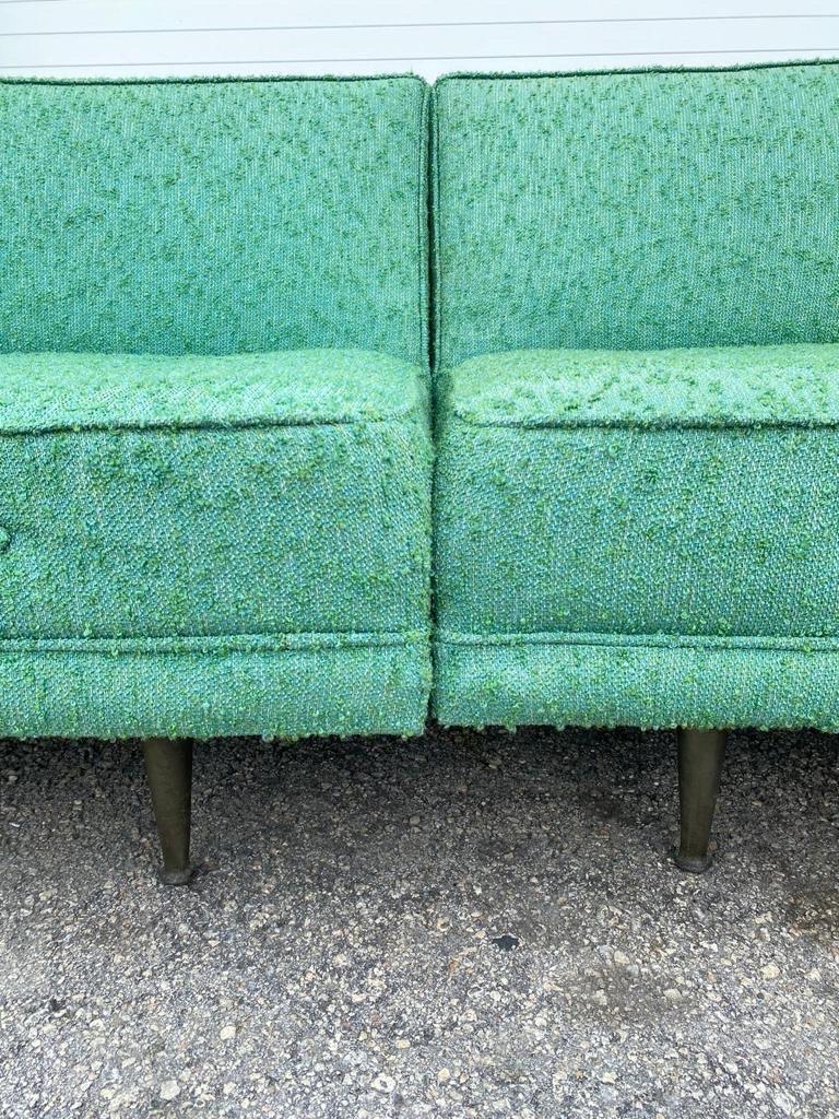 MidCentury Modern 2Piece Sectional Sofa For Sale at 1stDibs