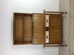 Mid-Century Modern 2Pc China Cabinet