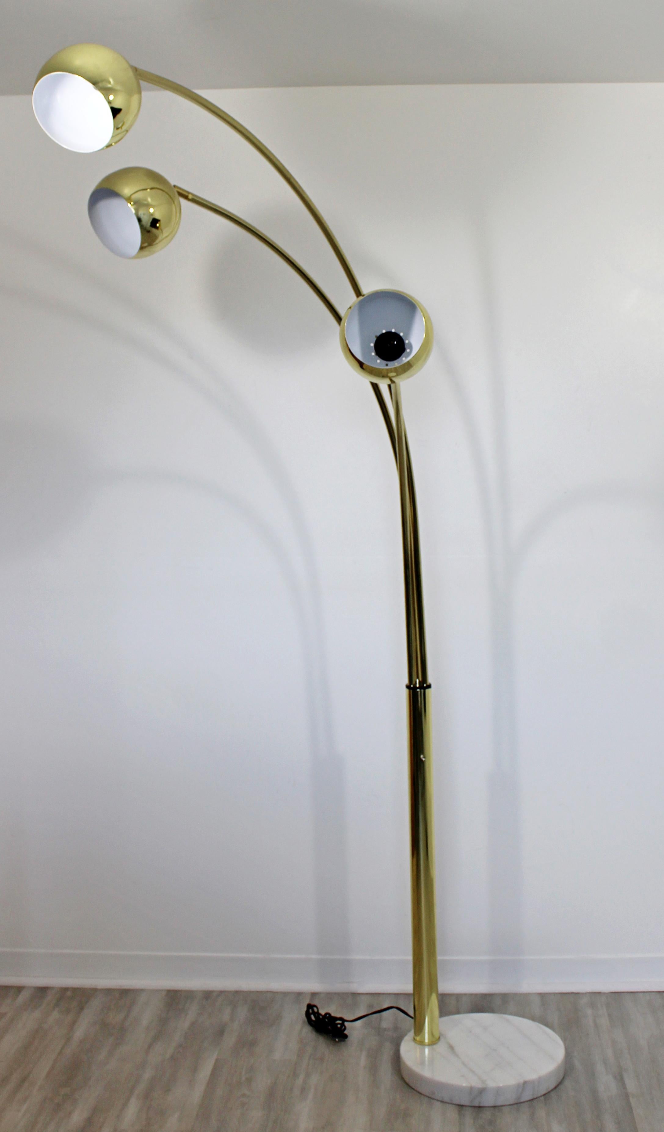 3 arm arc floor lamp