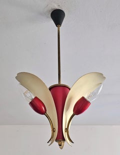 Mid Century Modern 3-Arm-Kronleuchter von Fog and Morup, Dänemark 1950er Jahre