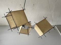Mid-Century Modern 3 Cubes Design Ceiling Lamp, 1950s, Italy