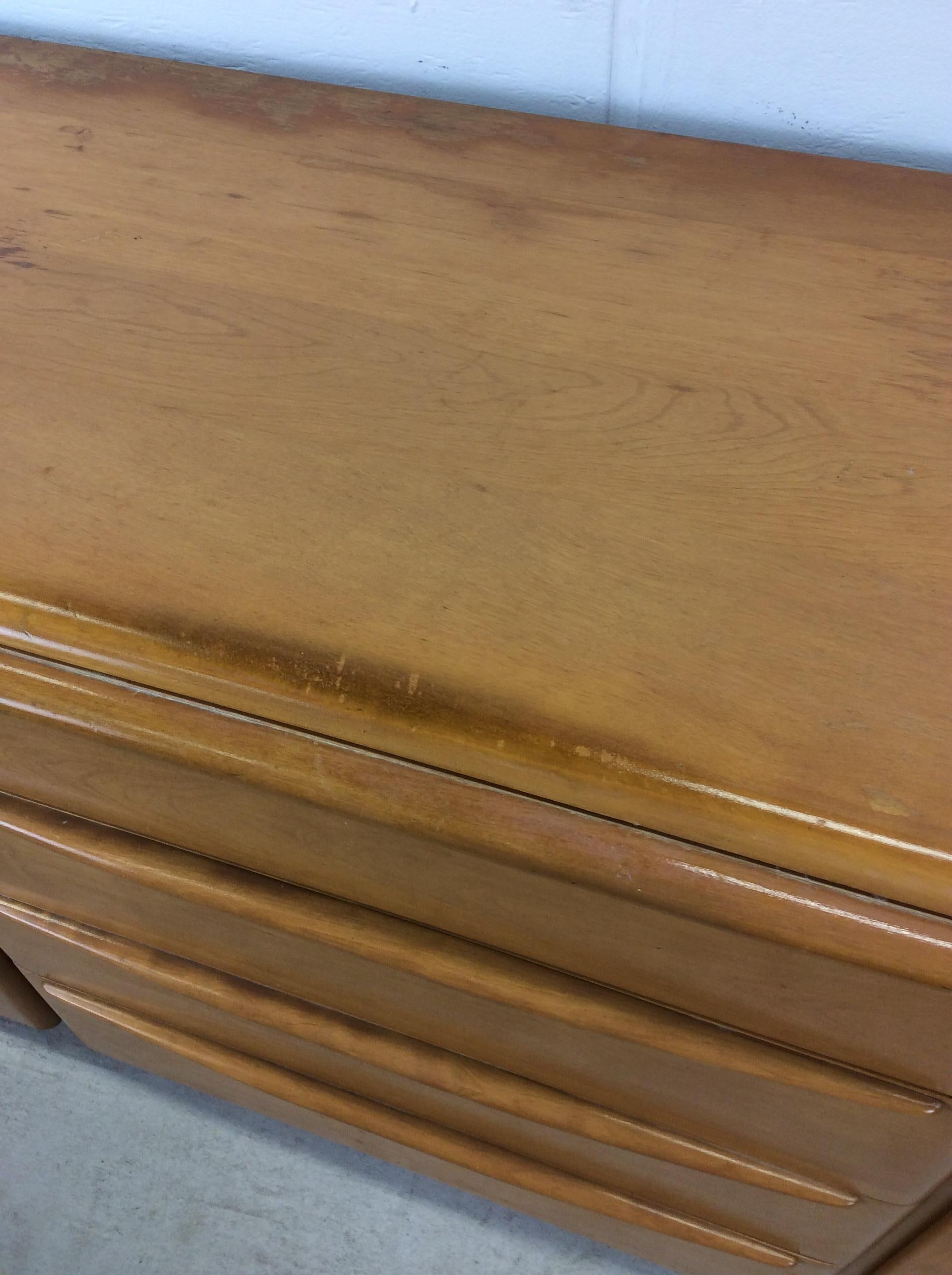 Mid Century Modern 3 Drawer Credenza by Heywood Wakefiled For Sale 7