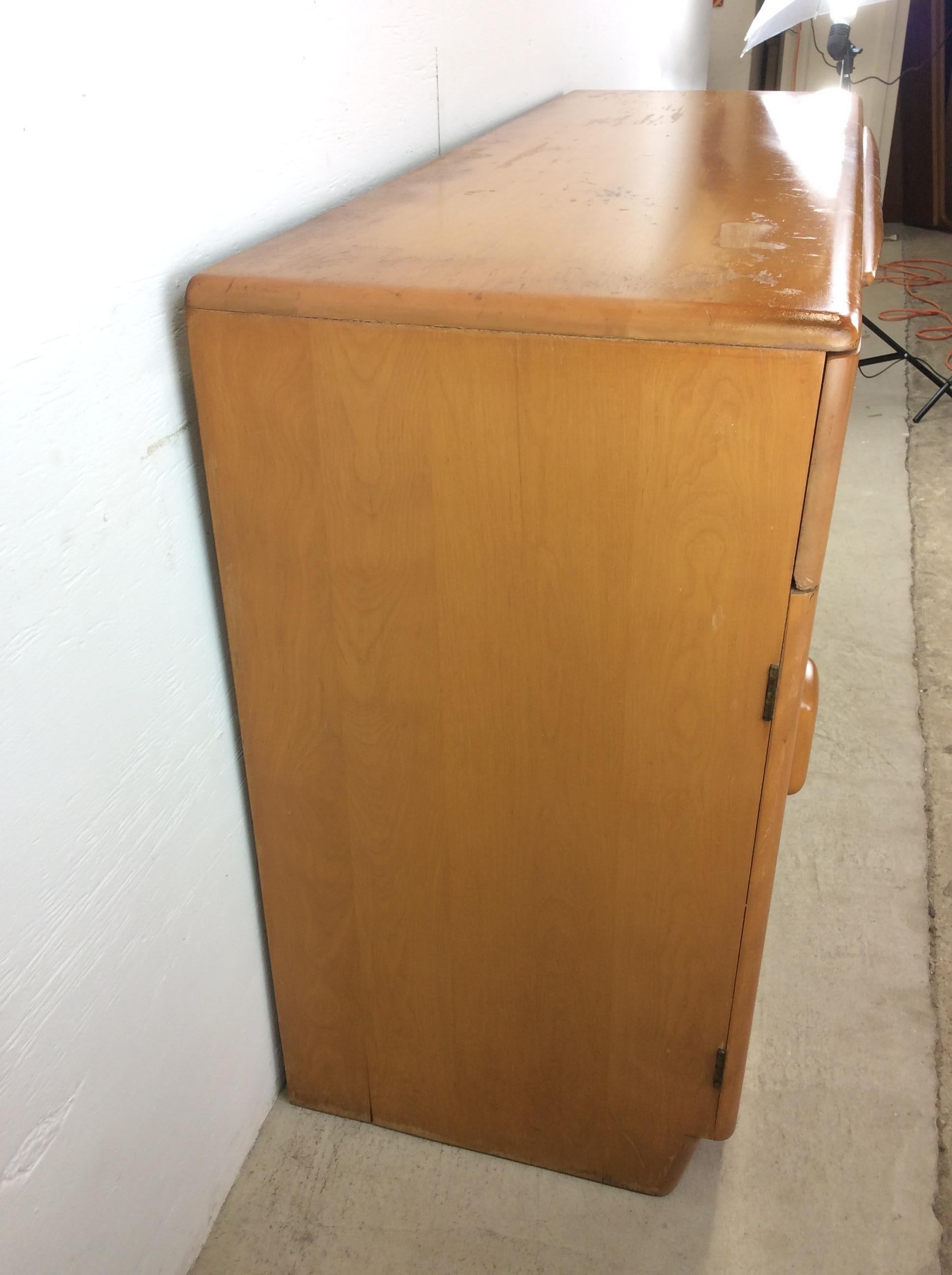 Mid Century Modern 3 Drawer Credenza by Heywood Wakefiled For Sale 10