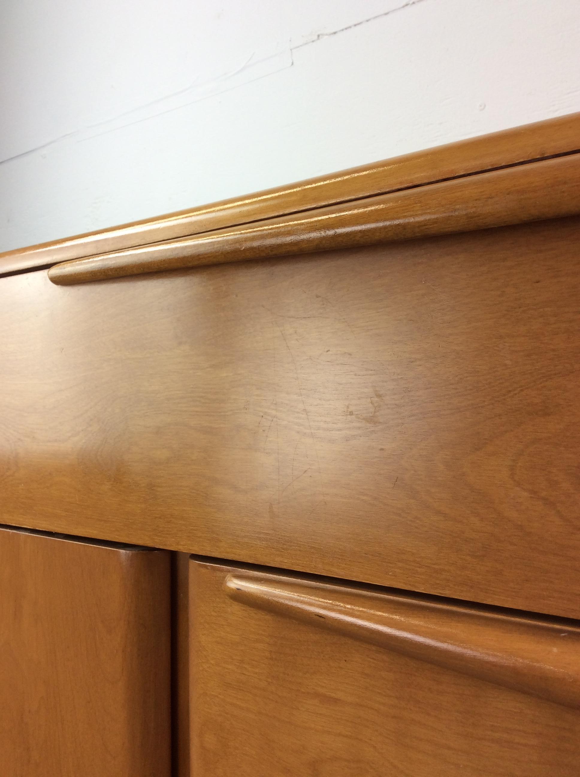 Mid Century Modern 3 Drawer Credenza by Heywood Wakefiled For Sale 12
