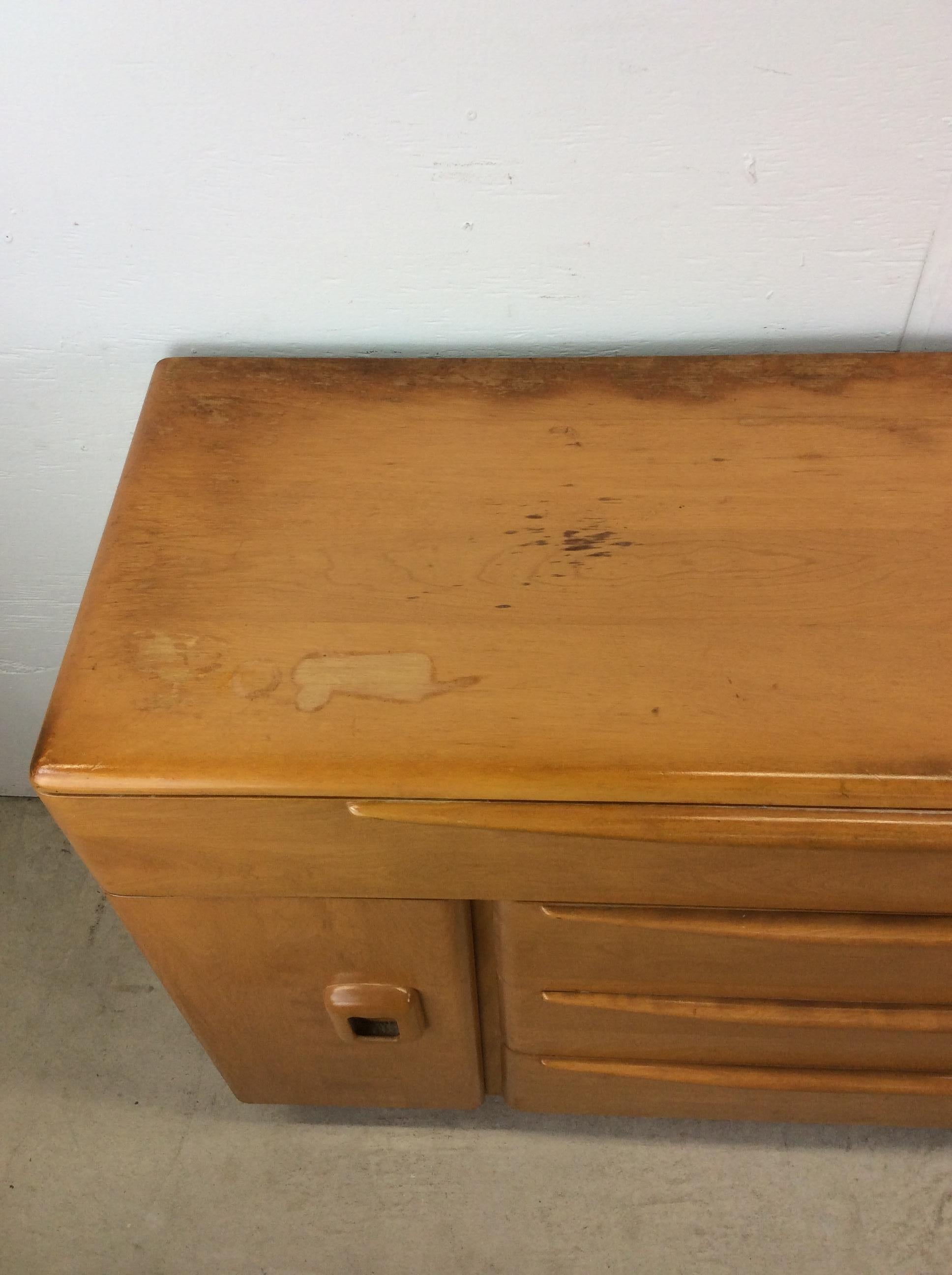 20th Century Mid Century Modern 3 Drawer Credenza by Heywood Wakefiled For Sale