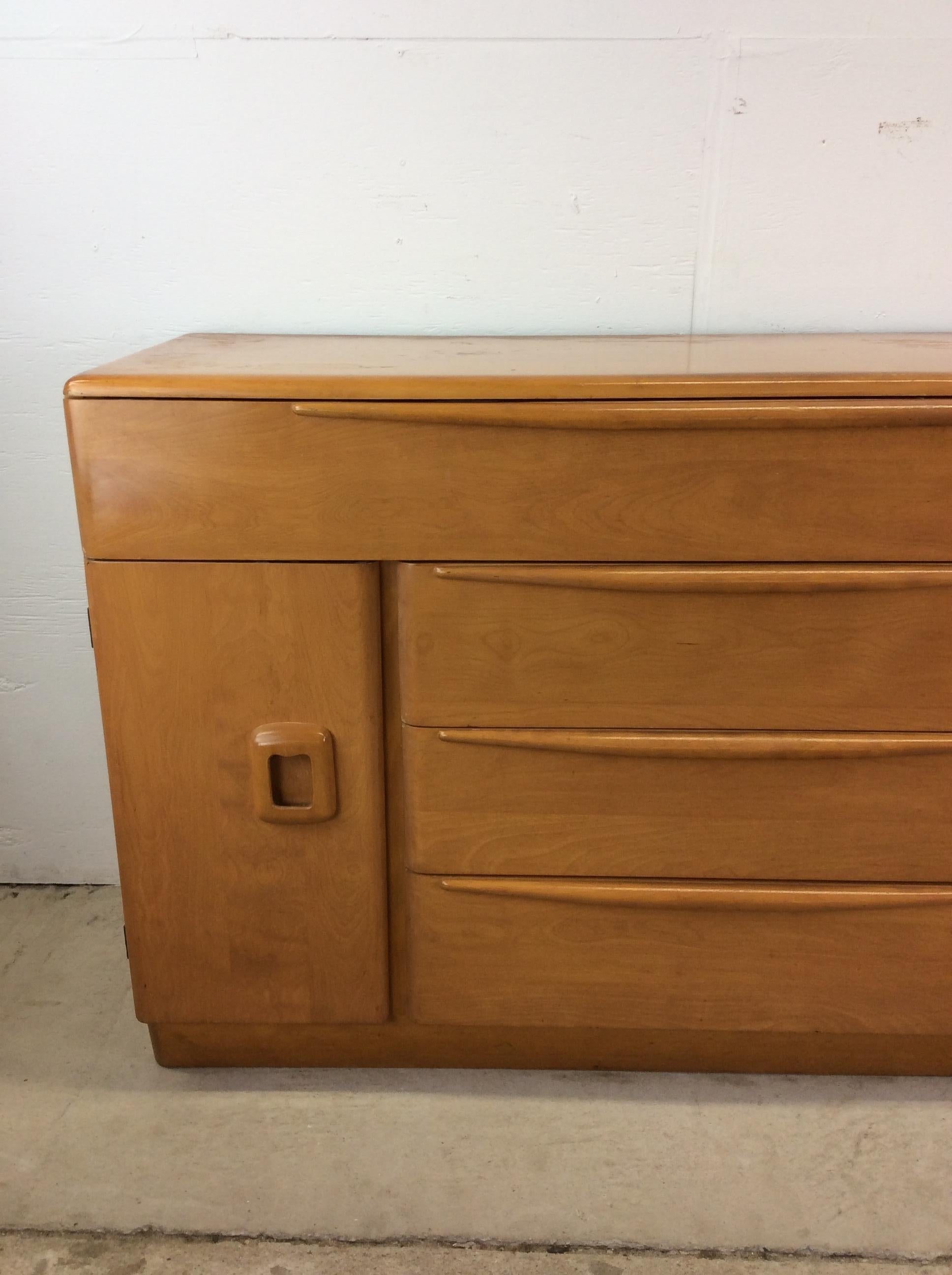 Mid Century Modern 3 Drawer Credenza by Heywood Wakefiled For Sale 1
