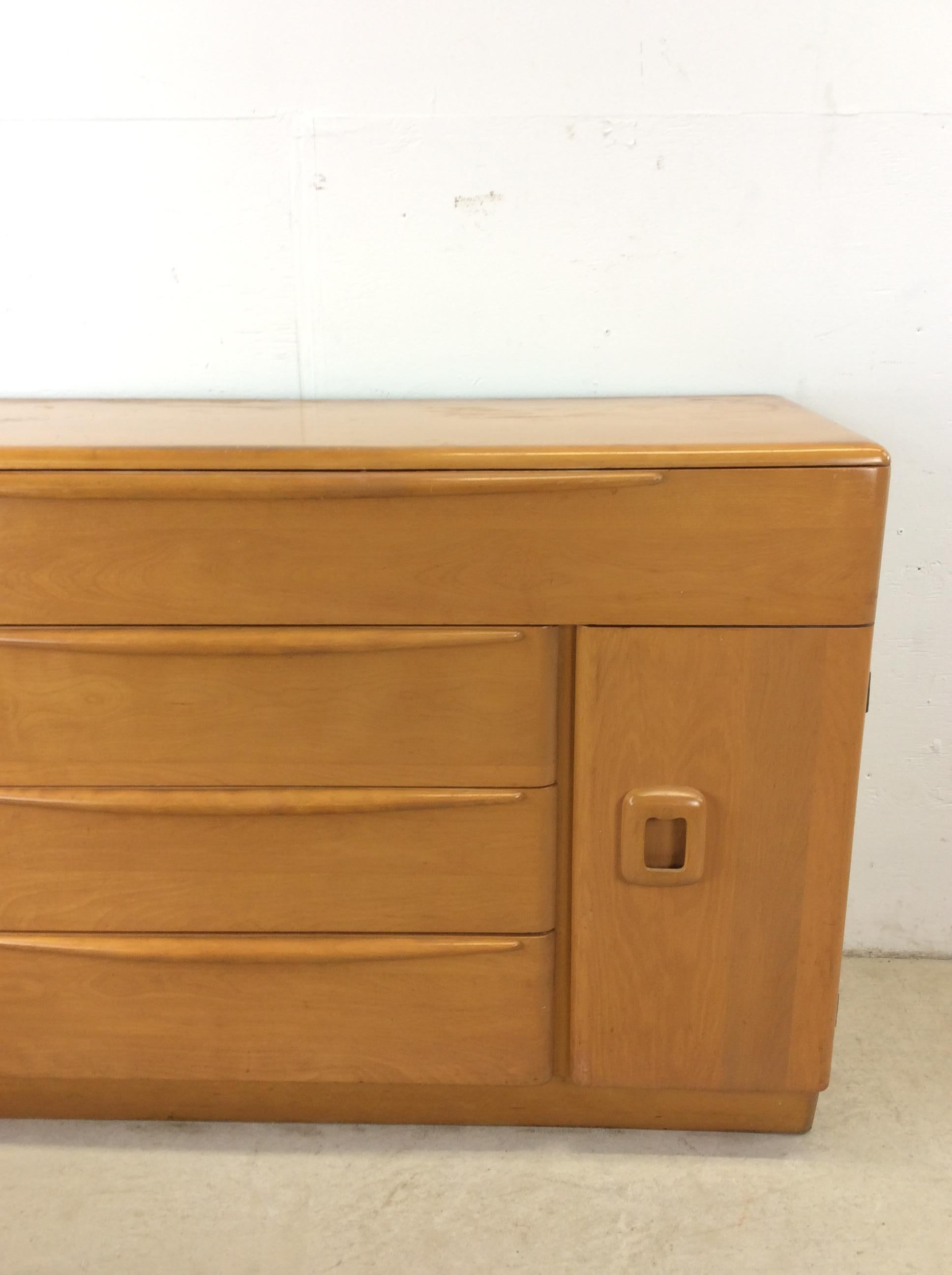 Mid Century Modern 3 Drawer Credenza by Heywood Wakefiled For Sale 2