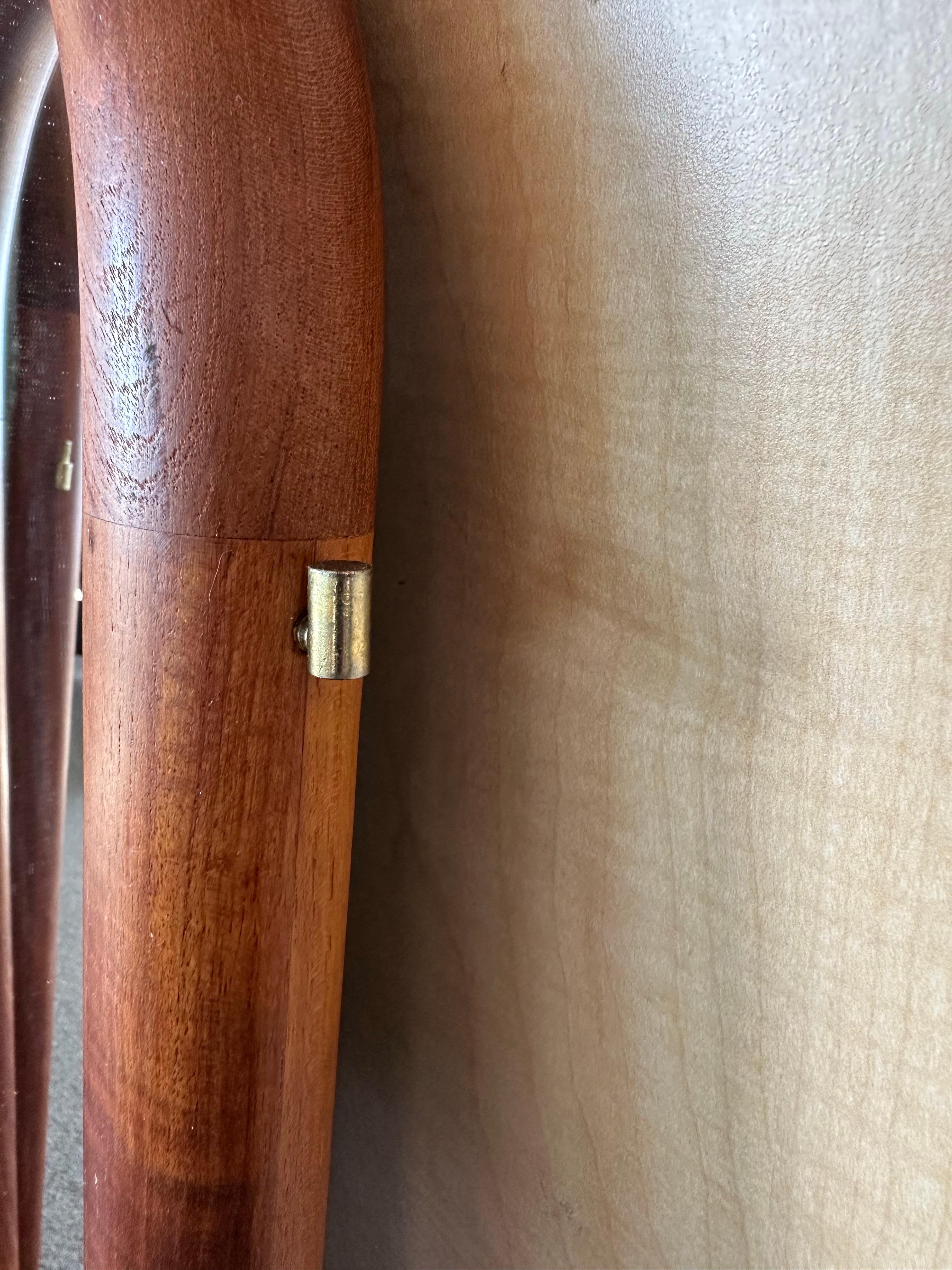 Mid-Century Modern 3 Piece Movable Teak Wall Mirror from Schionning & Elgaard For Sale 8