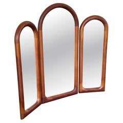 Mid-Century Modern 3 Piece Movable Teak Wall Mirror from Schionning & Elgaard