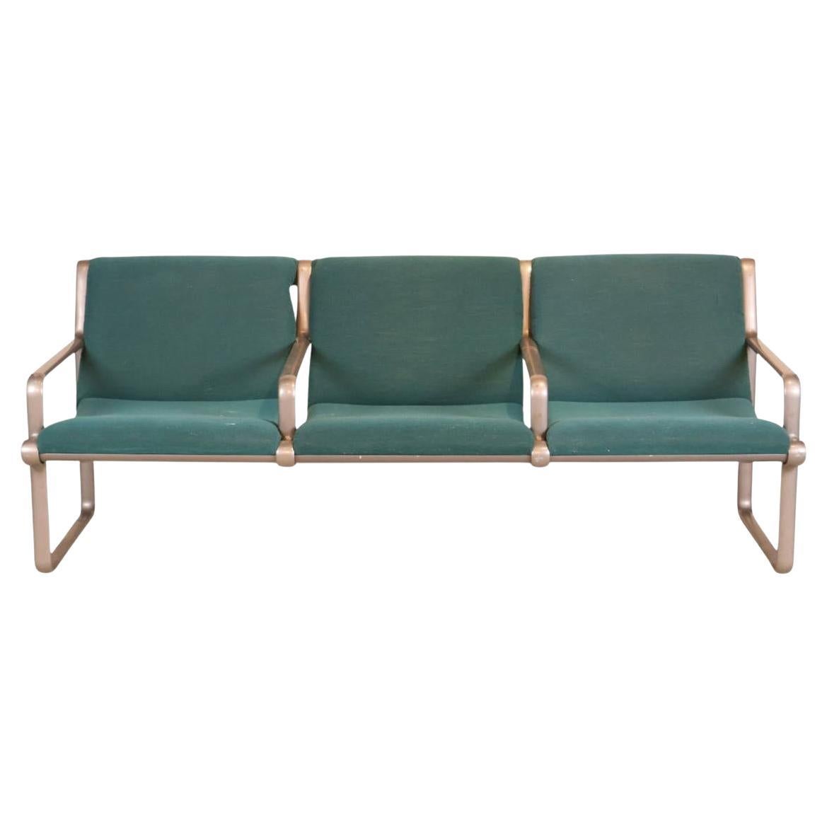 3sitzige Mid-Century-Modern-Sitzbank Bruce Hannah und Andrew Morrison für Knoll