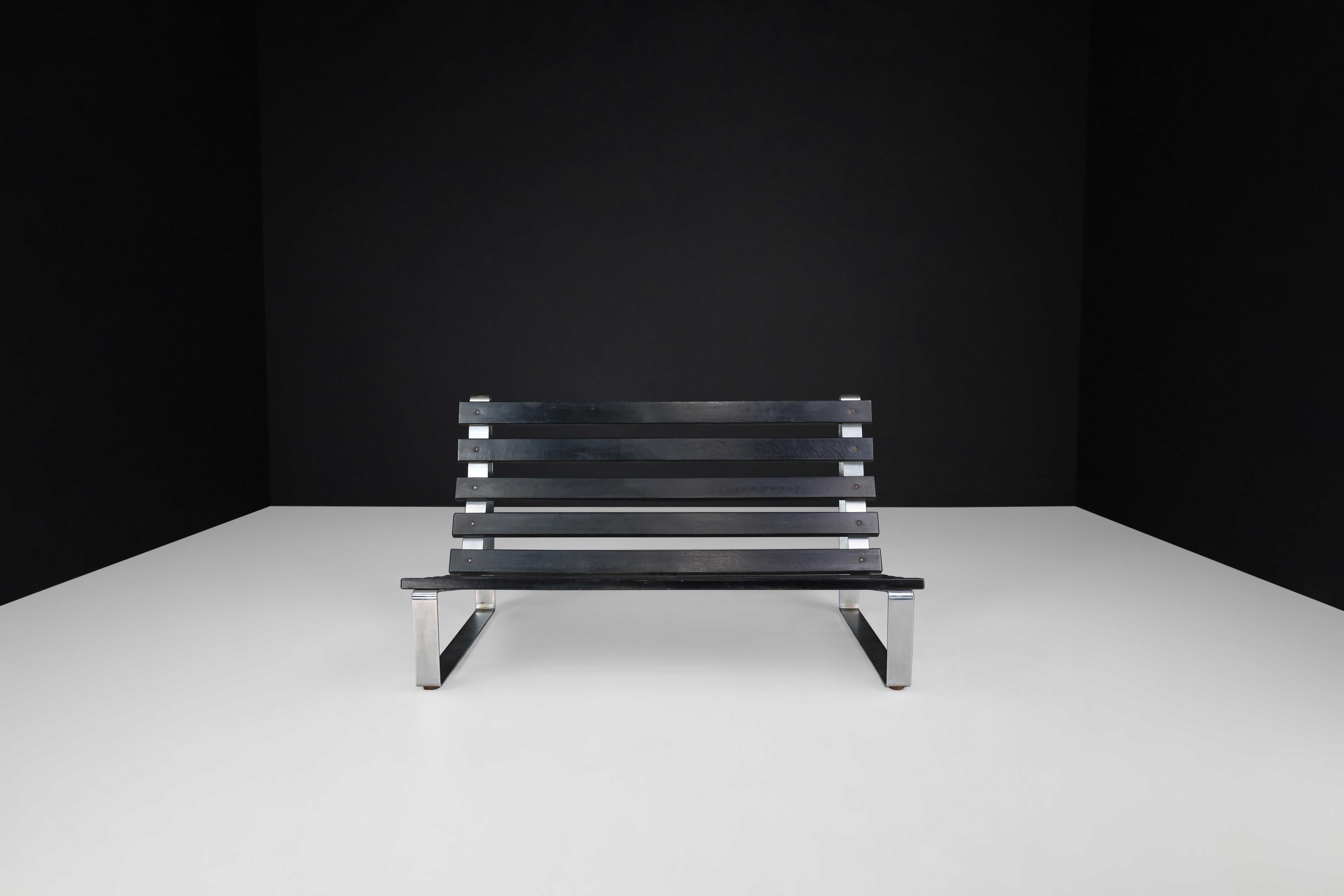 Mid-Century Modern Canapé/ banc à 2 places, moderne du milieu du siècle dernier par Kho Liang Ie pour Artifort Netherlands en vente