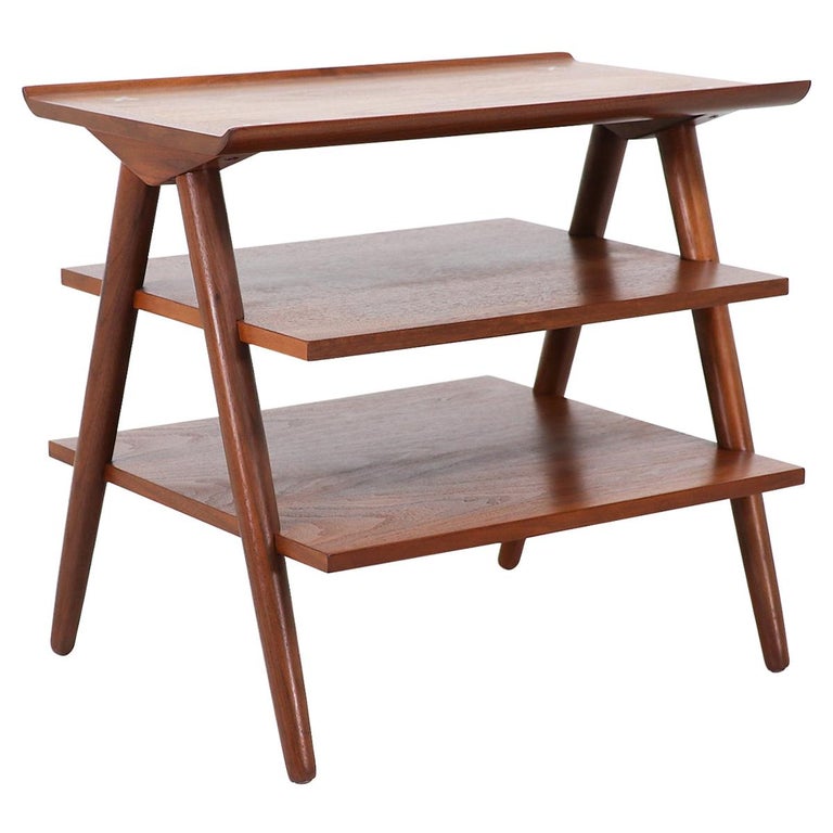 MidCentury Modern 3Tier Side Table by Merton Gershun at 1stDibs