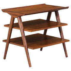 Mid-Century Modern 3-Tier Side Table by Merton Gershun