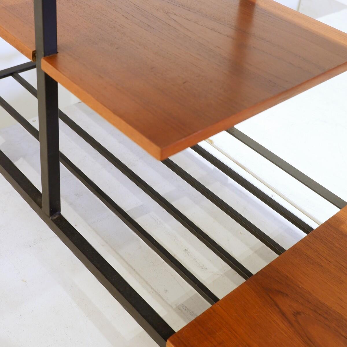 Metallo Carrello da portata a 3 vassoi in stile Mid Century Modern - Anni '60 in vendita