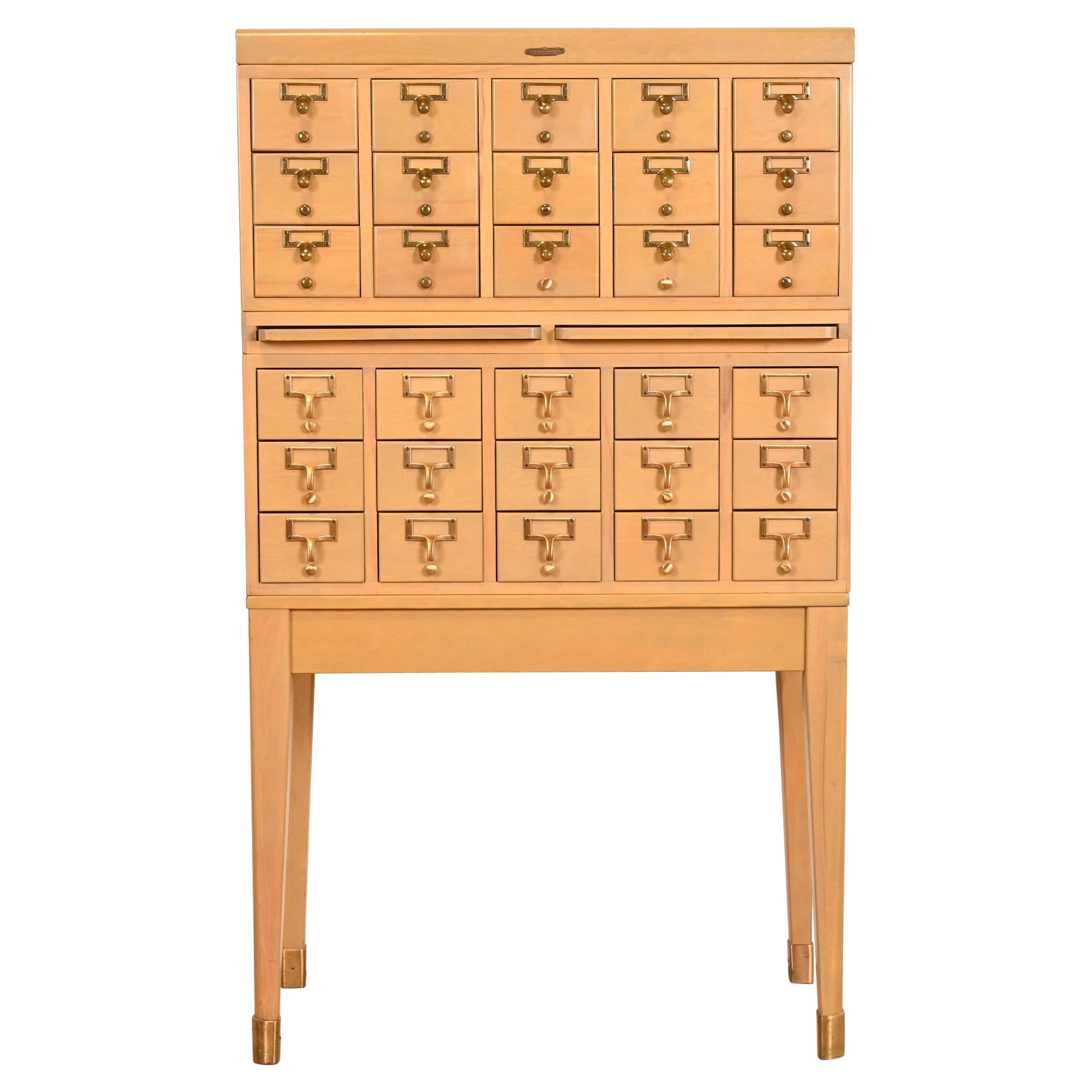 Catalogue de bibliothèque à 30 tiroirs, moderne du milieu du siècle, par Remington Rand