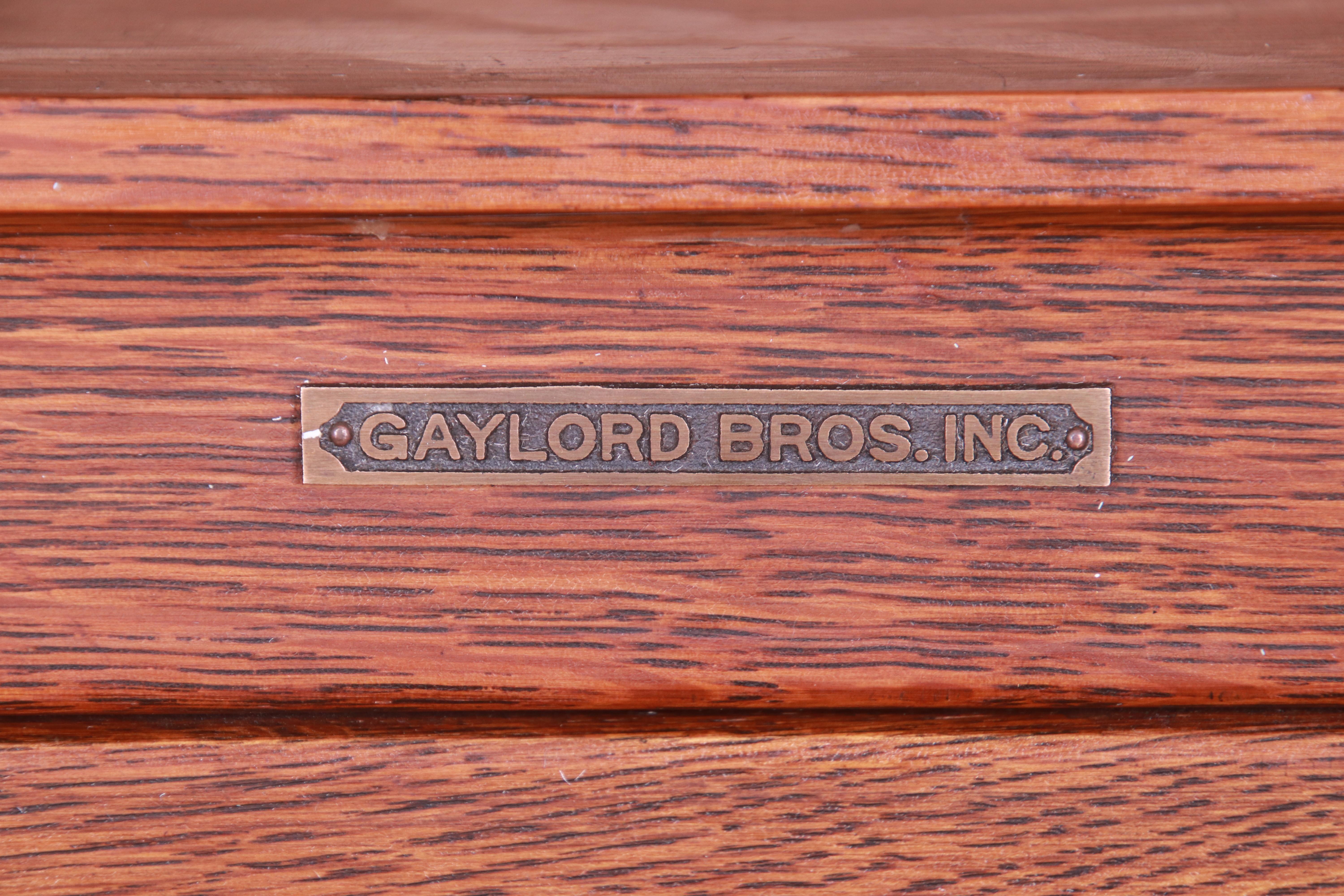 Mid-Century Modern 30-Drawer Oak Library Card Catalog by Gaylord Bros. 5