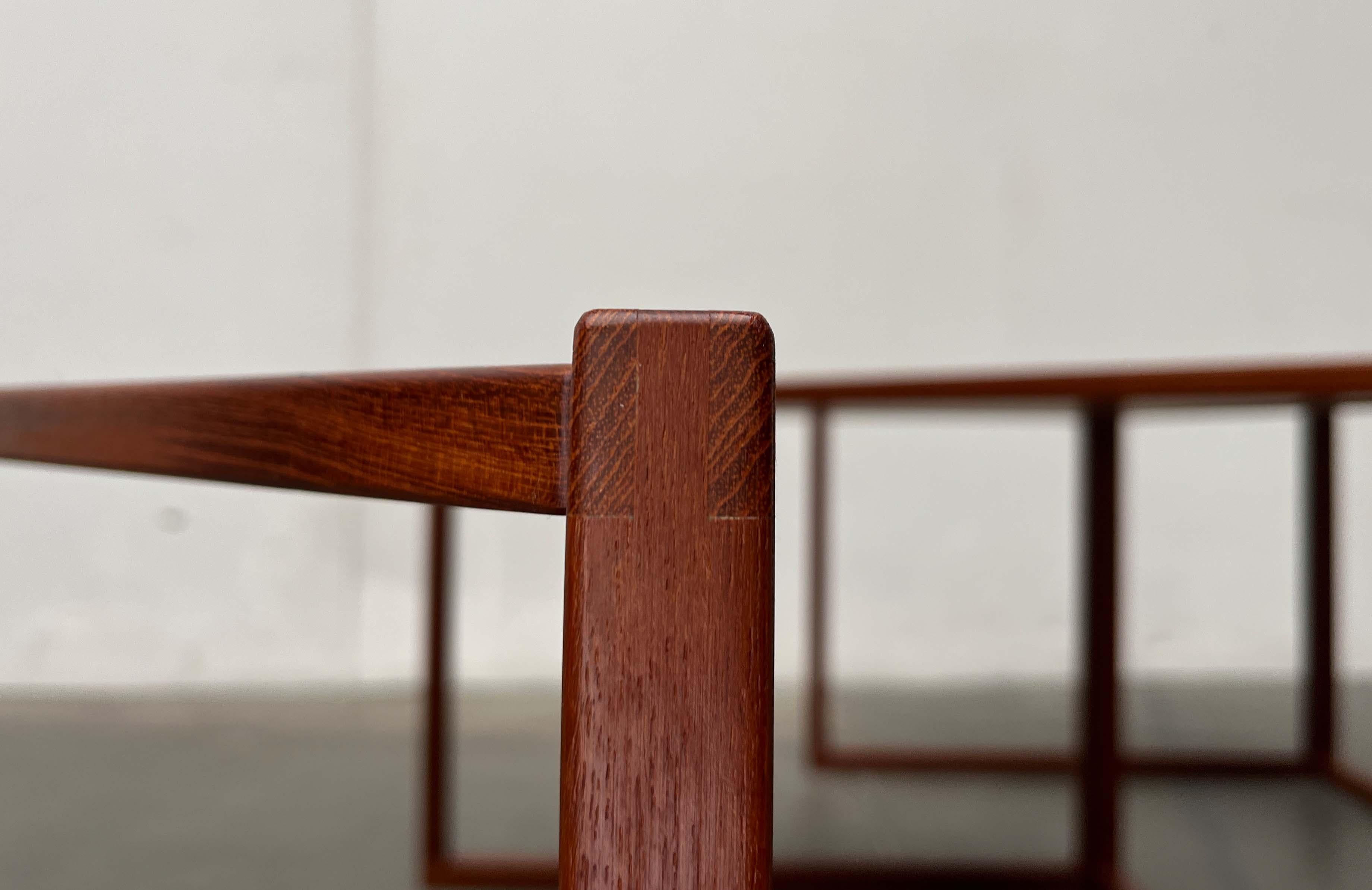Mid-Century Modern 343 Dreieckige Teakholz-Esstische Kai Kristiansen Vildbjerg im Angebot 8