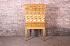 Mid-Century Modern 35-Drawer Library Card Catalog by Remington Rand