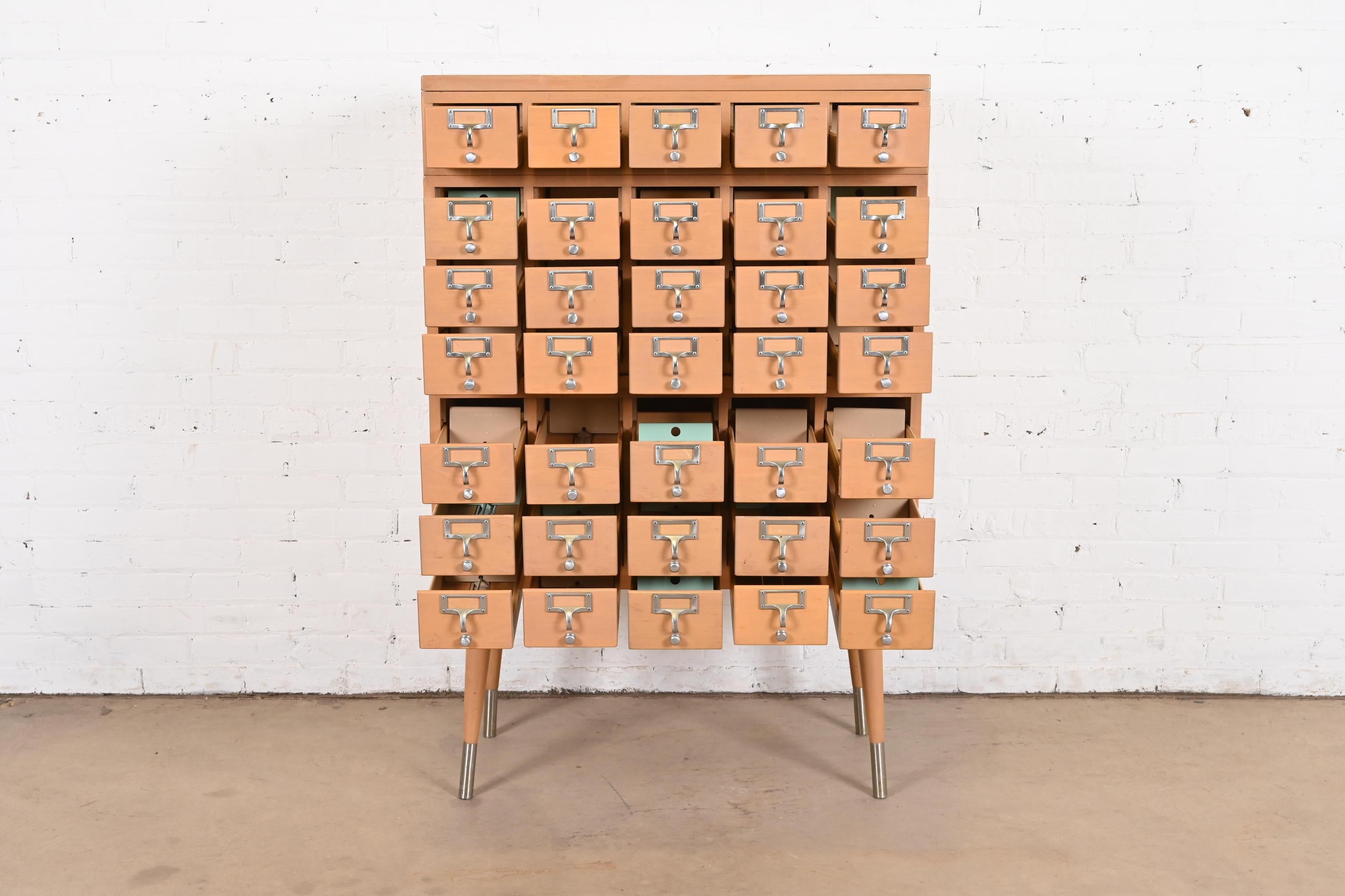 antique library card catalog