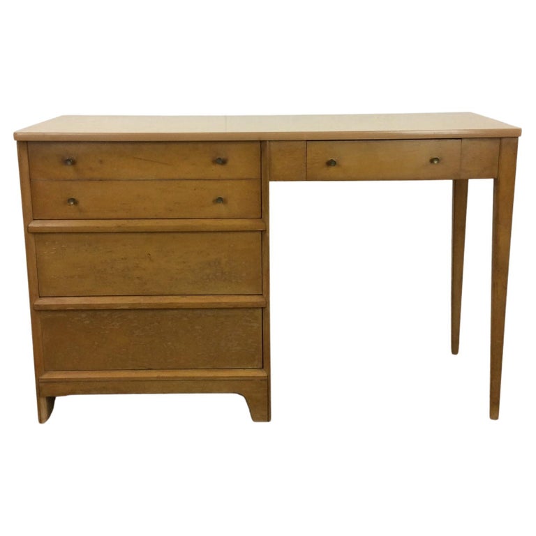 MidCentury Modern 4 Drawer Writing Desk by Baumritter For Sale at 1stDibs