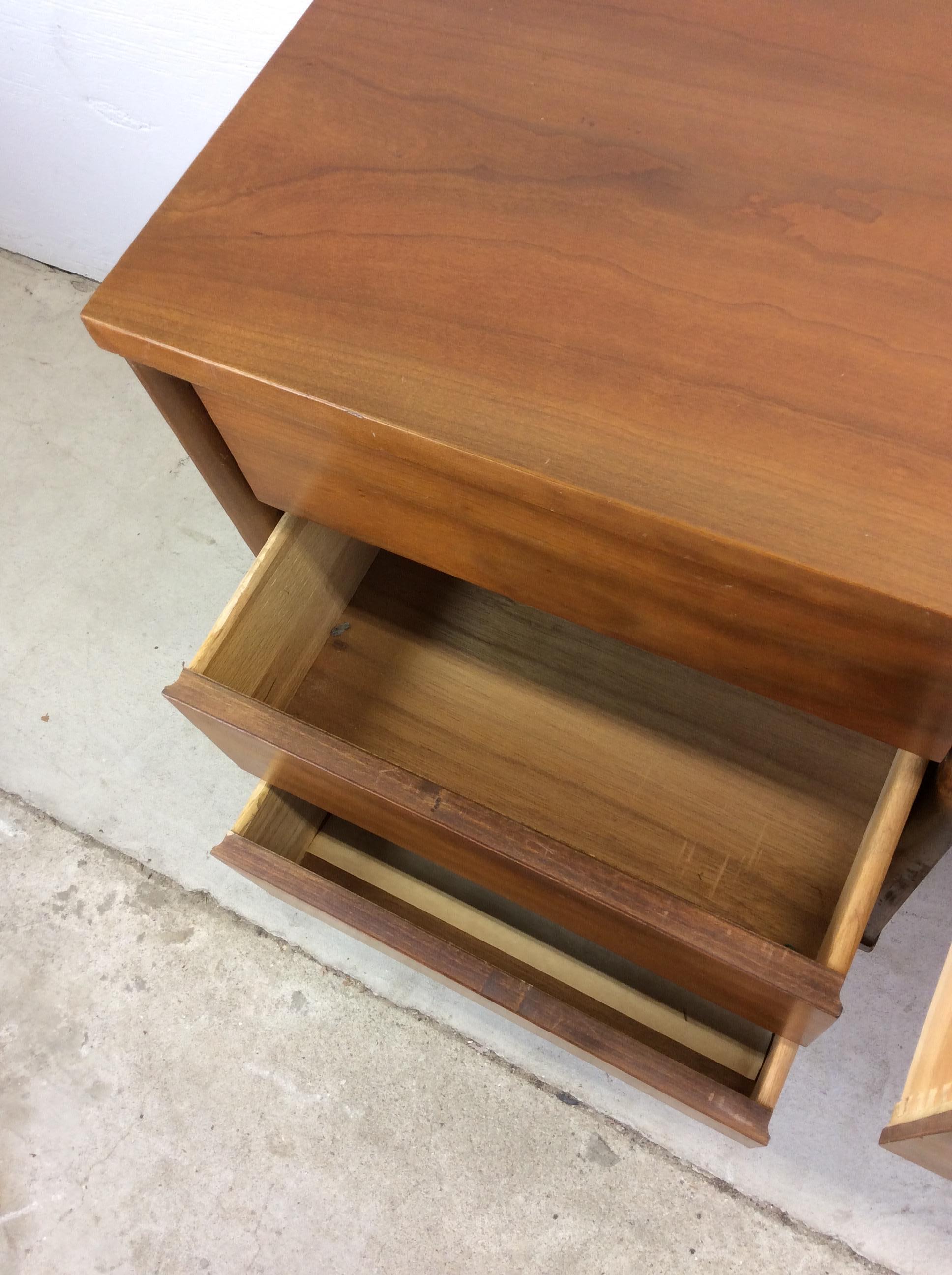Mid Century Modern 4 Drawer Writing Desk For Sale 2