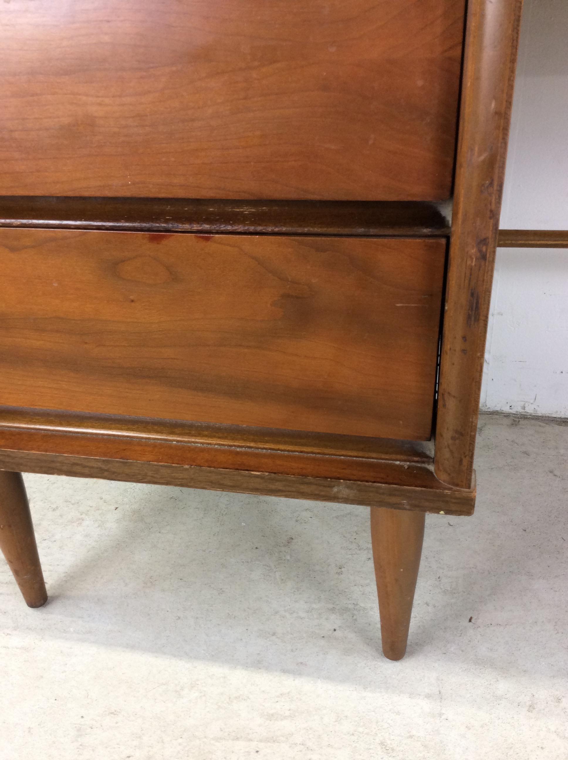 Mid Century Modern 4 Drawer Writing Desk For Sale 10