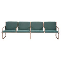 Banco de 4 plazas Mid Century Modern Bruce Hannah & Andrew Morrison para Knoll