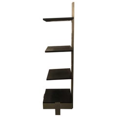 Mid-Century Modern 4-Tier Shelf/Chrome Stand