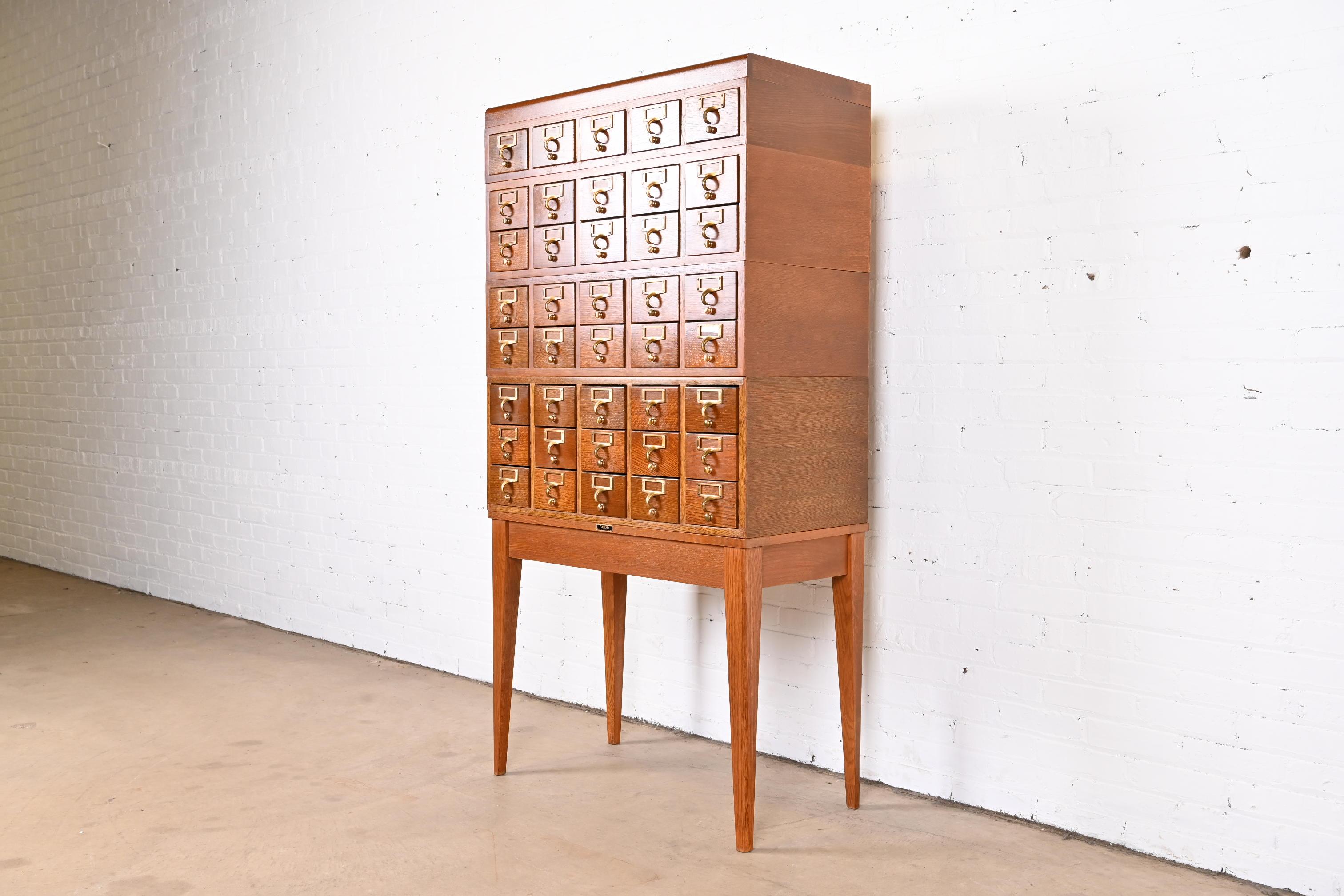 antique library card catalog