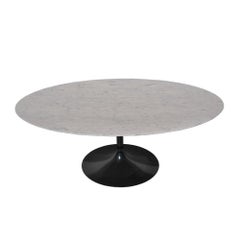 Mid-Century Modern Oval Knoll Saarinen 42in Coffee Table Marble Top 'MR15512'