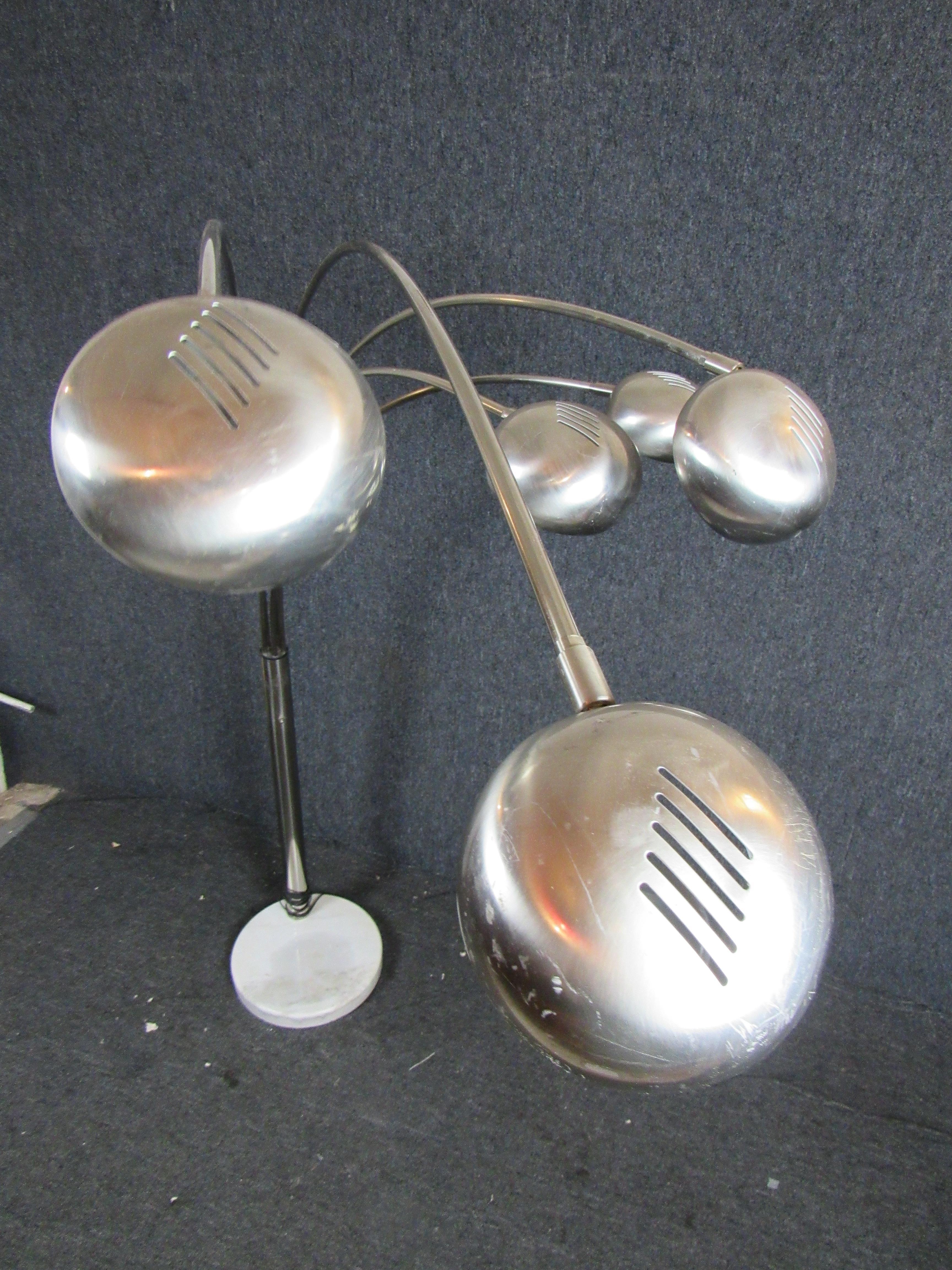 Mid-Century Modern Chrome Arc Lamp 2