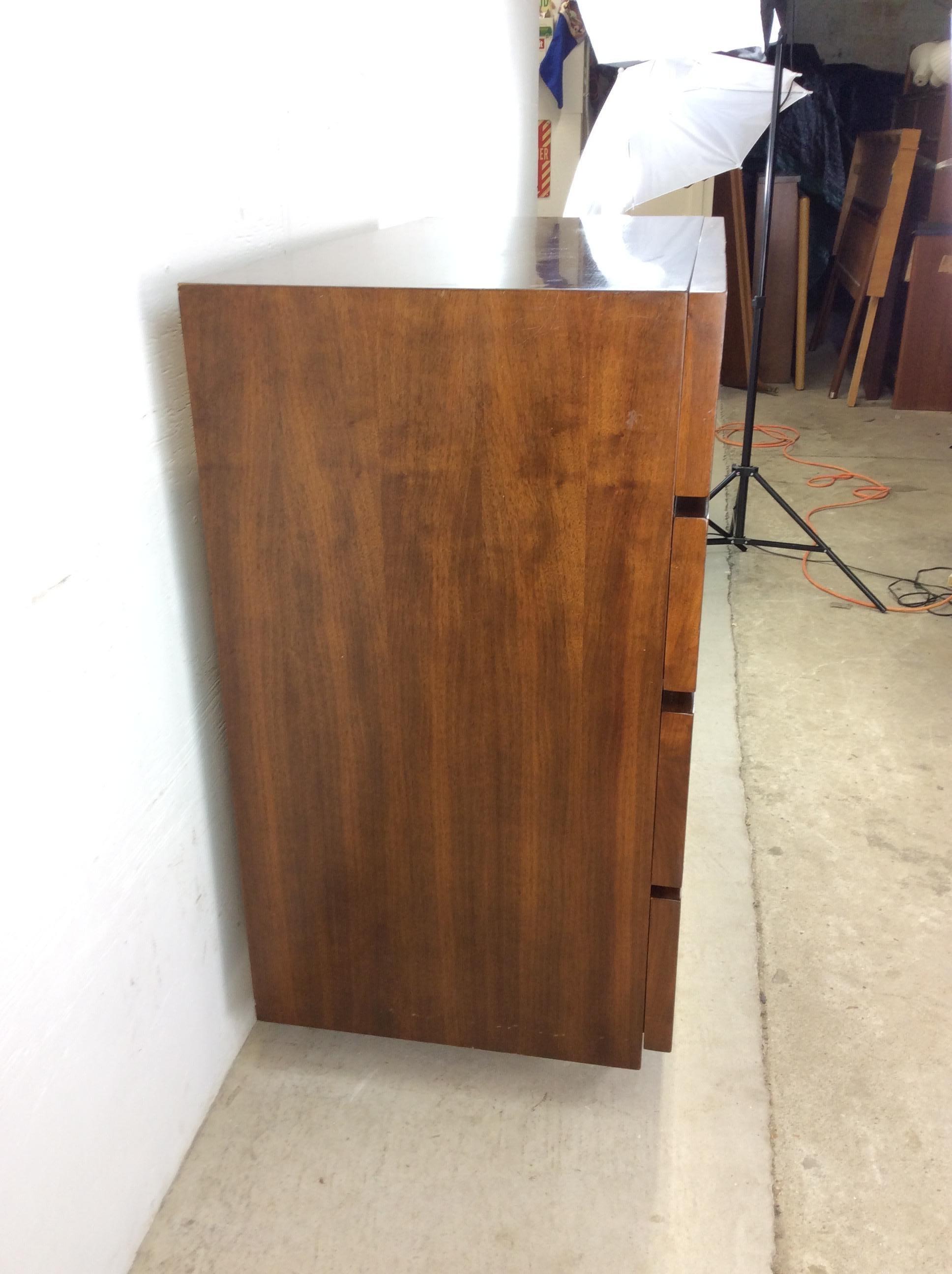 Mid Century Modern 5 Drawer Highboy Dresser by American of Martinsville 4