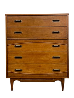 Mid-Century Modern 5-Drawer Highboy Dresser by Hooker Furniture