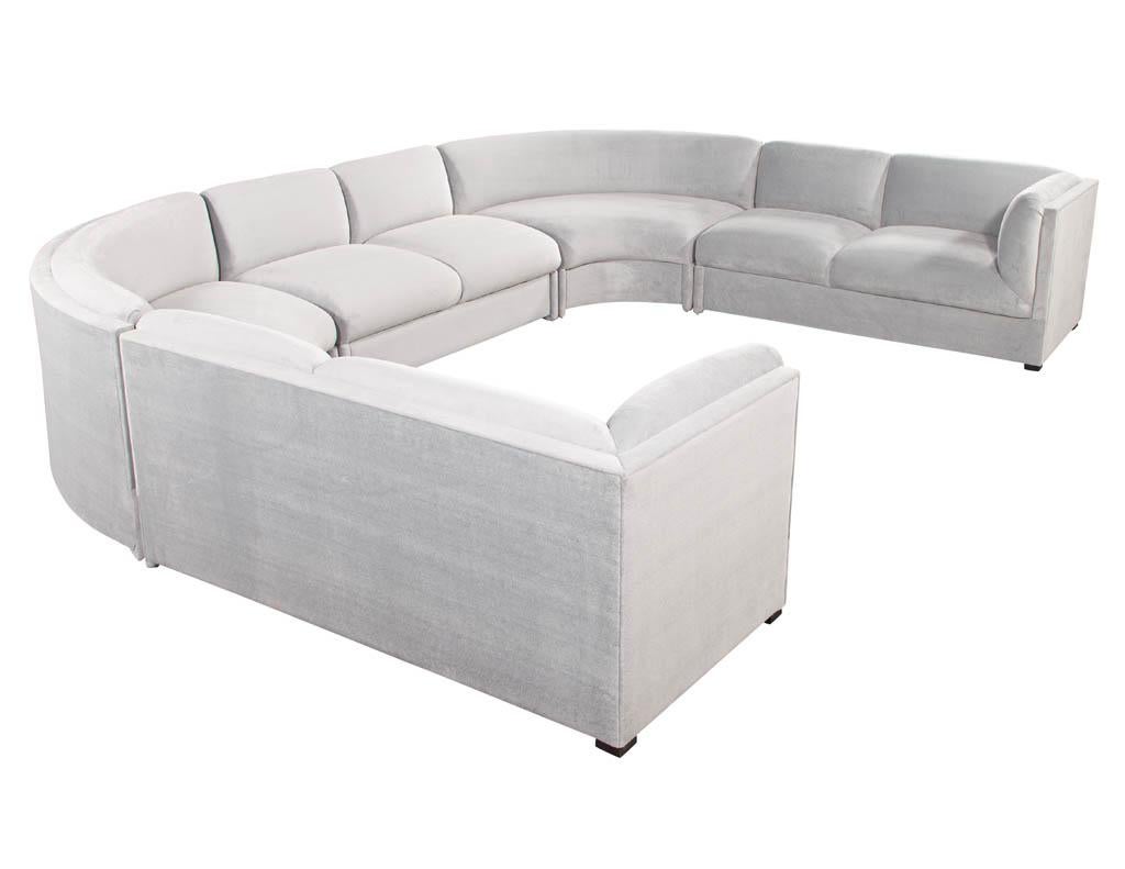Mid-Century Modern 5 Piece Sectional Sofa by Weiman 9
