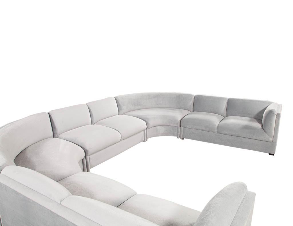Mid-Century Modern 5 Piece Sectional Sofa by Weiman In Excellent Condition In North York, ON