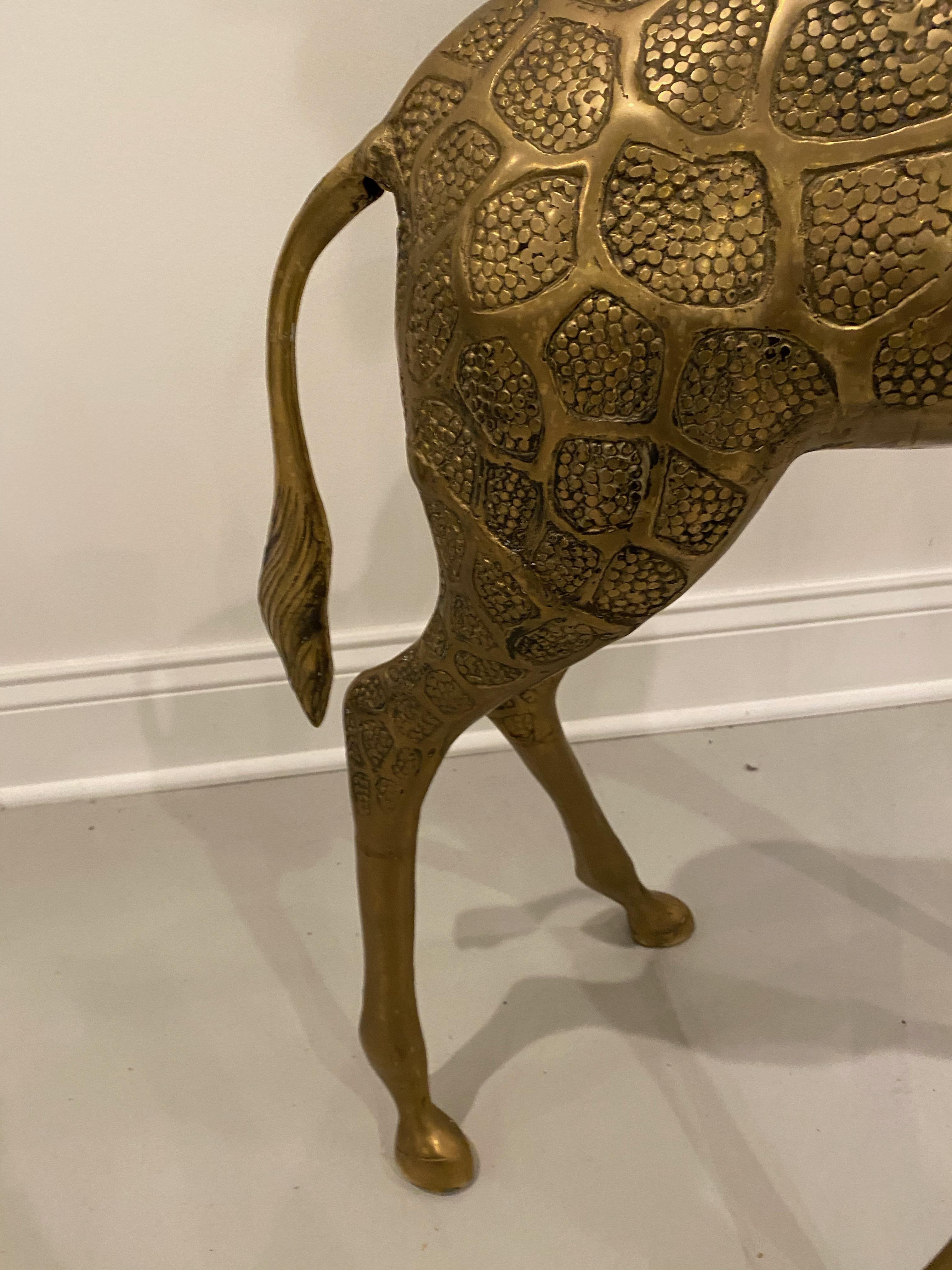 Mid-Century Modern Standing Metal Giraffe For Sale 10