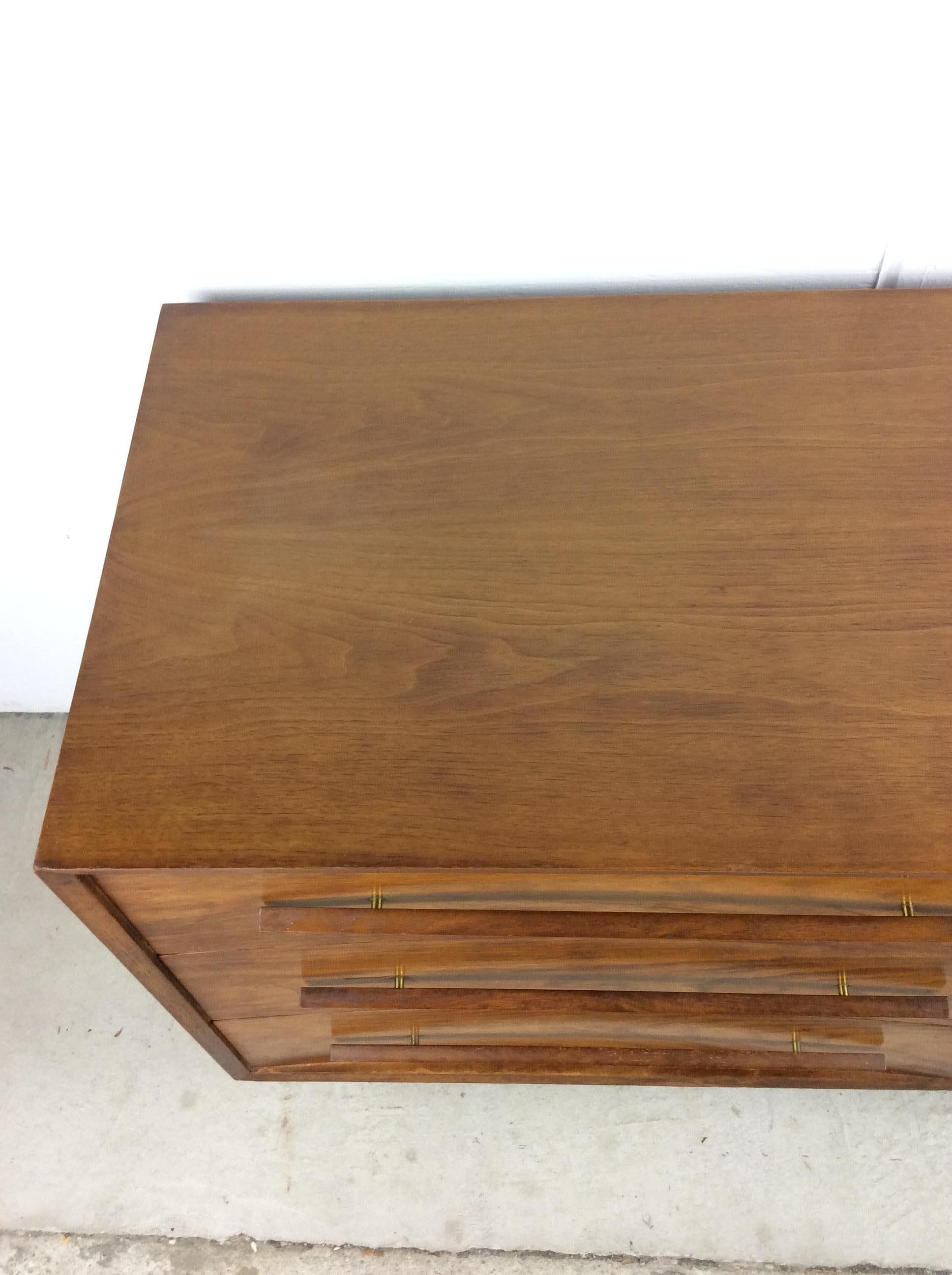 Mid-Century Modern Mid Century Modern 6 Drawer Lowboy Dresser by Widdicomb For Sale