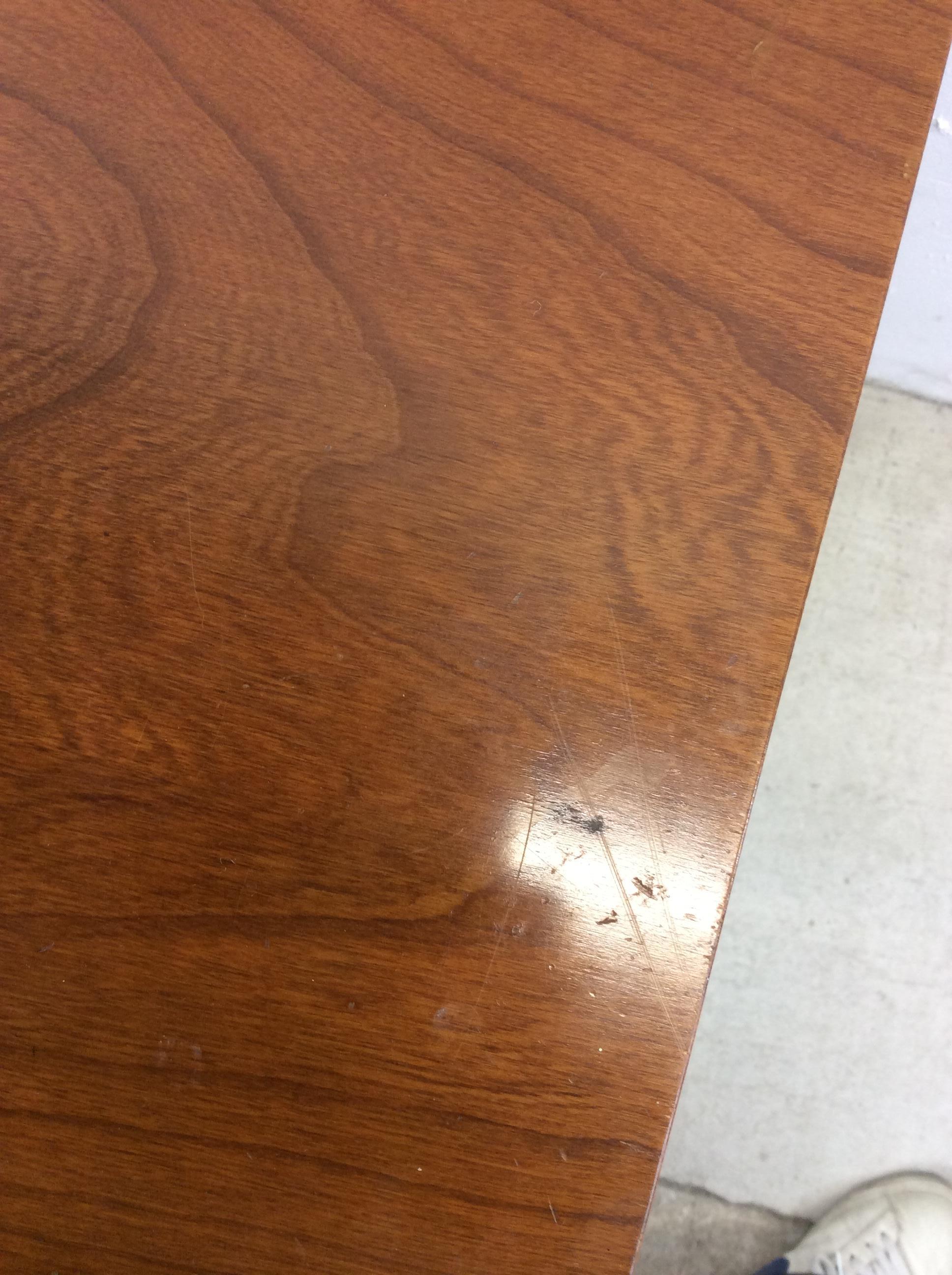 Mid Century Modern 6 Drawer Lowboy Dresser with Tapered Legs For Sale 7