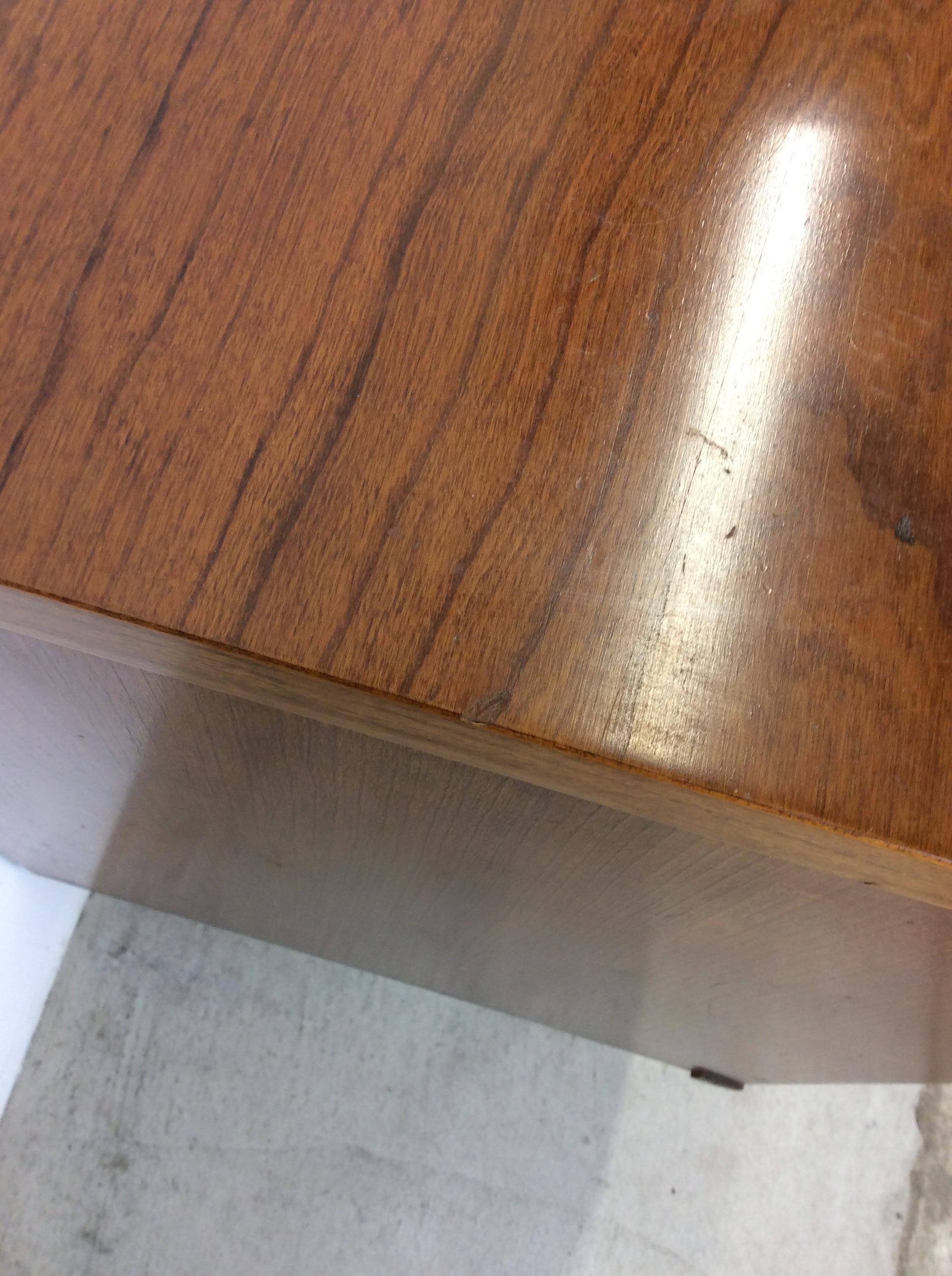American Mid Century Modern 6 Drawer Lowboy Dresser with Tapered Legs For Sale