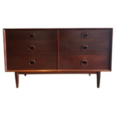 mid century modern handles mid century modern 6 drawer walnut dresser with carved handles