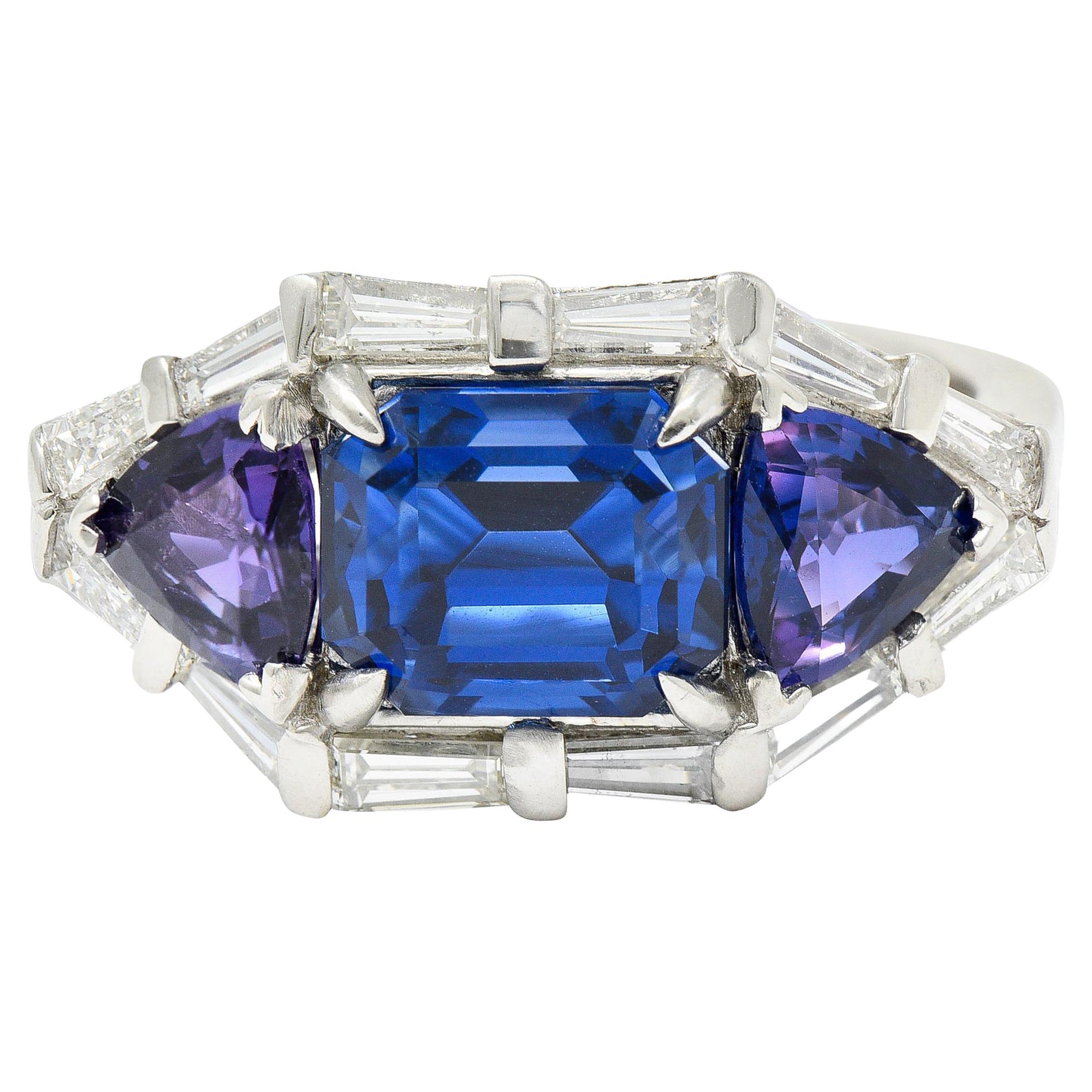 Goshwara The G-Classics Collection Sapphire Wide Band Ring in Diamond & Pink main image 1