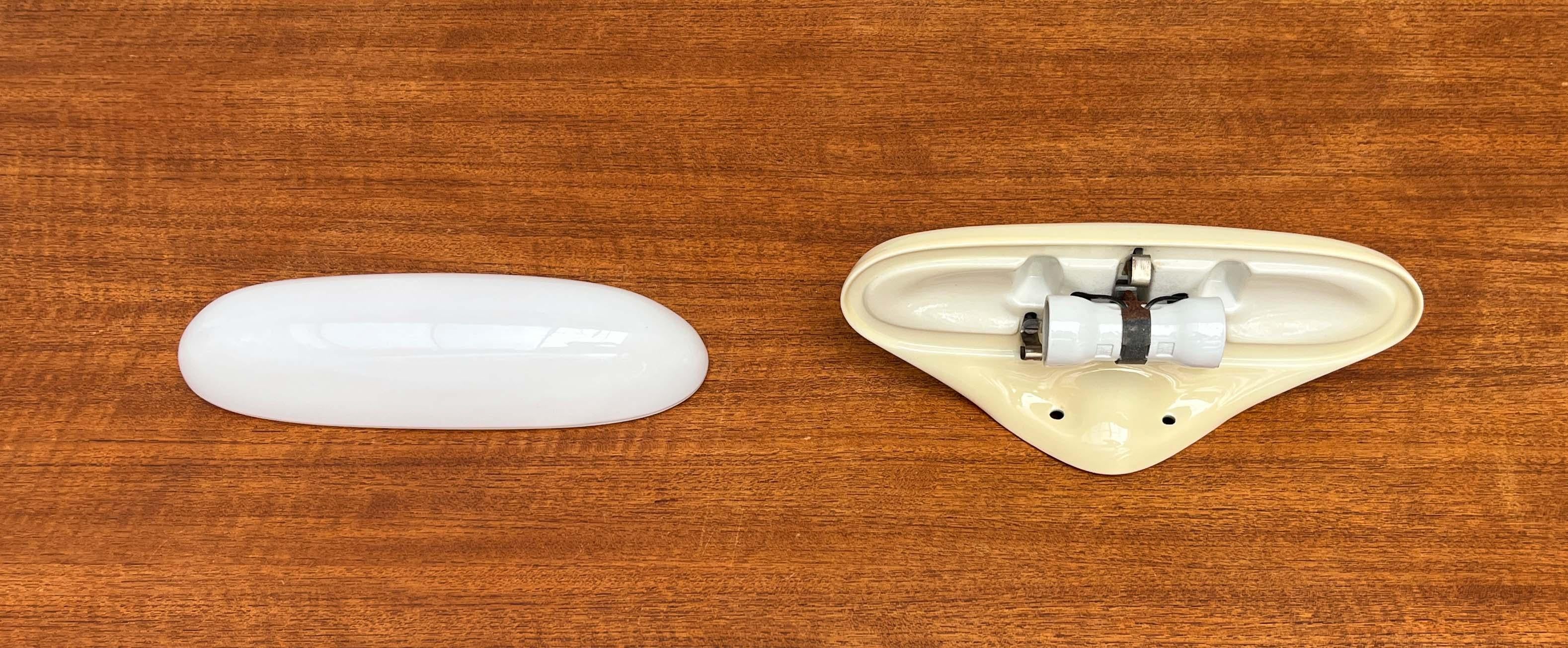 Lampada da parete a specchio 6111 di metà secolo moderno con vetro di ricambio Wilhelm Wagenfeld Lindner in vendita 3