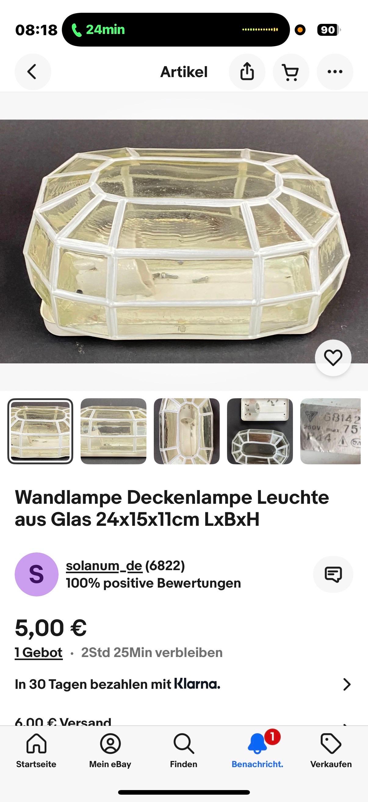 Lampada a sospensione in cristallo a 7 luci di Kinkeldey Germania, stile metà secolo moderno in vendita 4