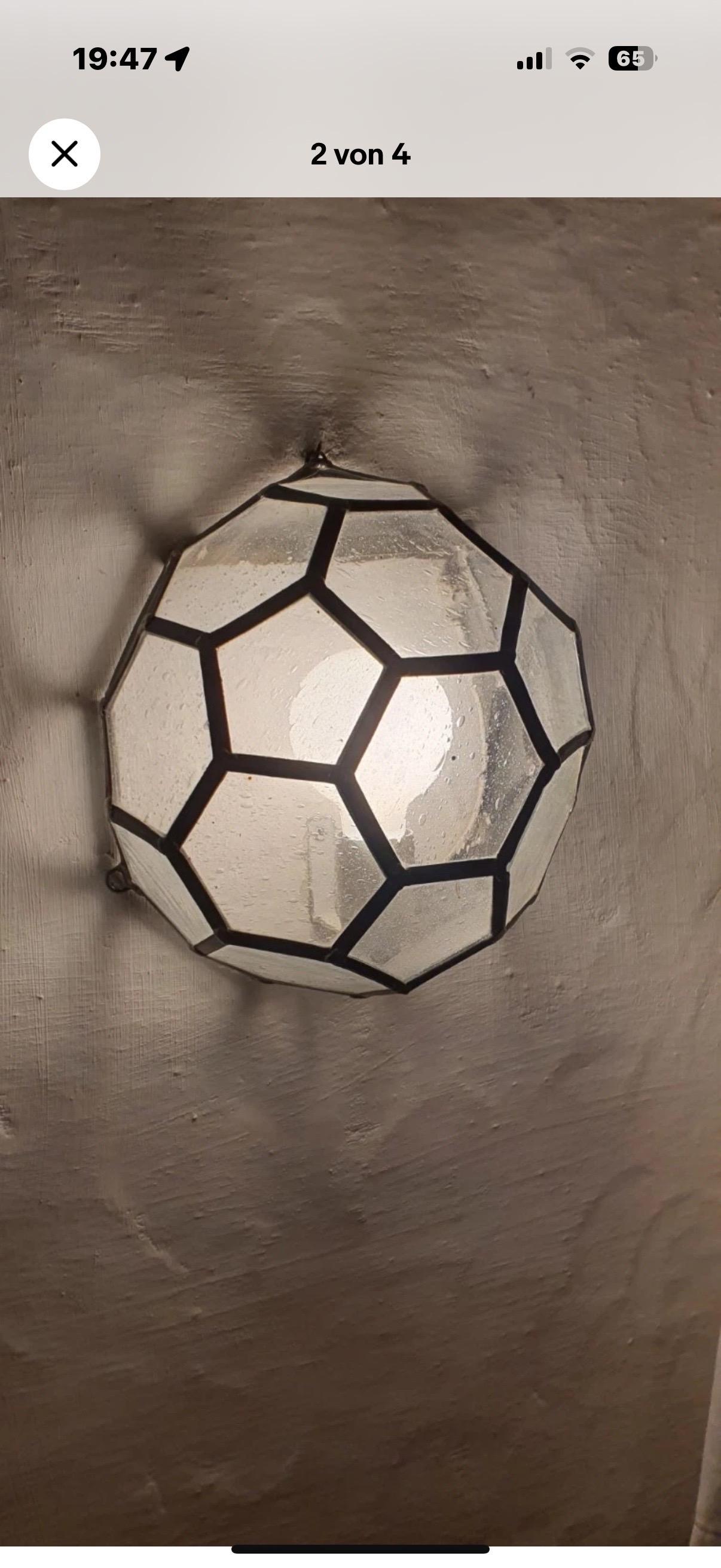 Lampada a sospensione in cristallo a 7 luci di Kinkeldey Germania, stile metà secolo moderno in vendita 6