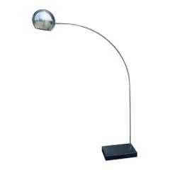 Mid-Century Modern 70s Chrome Italian Style Eyeball Arch Lamp