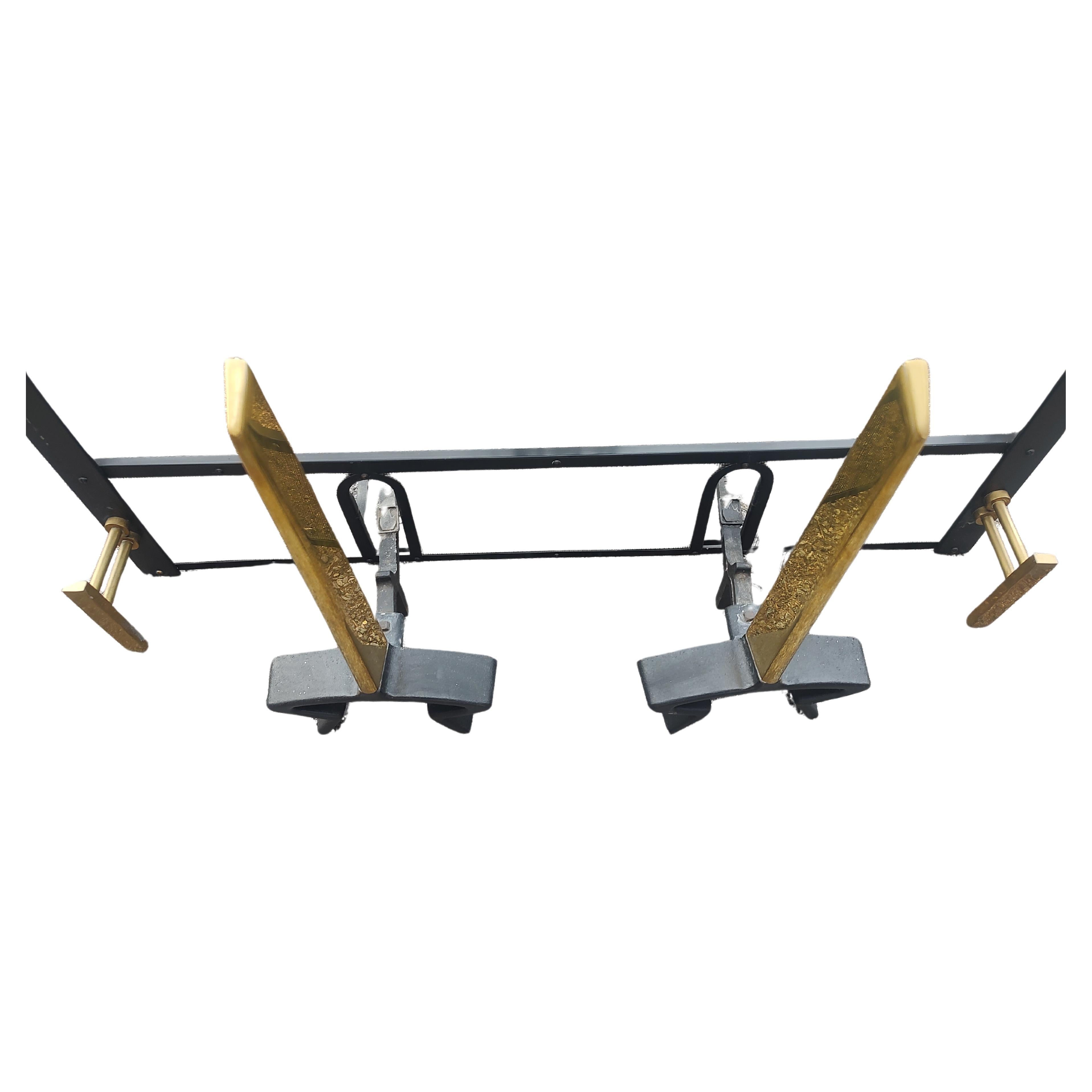 Americano Set di 7 pezzi del Mid Century Modern di Donald Deskey Strumenti e Andirons per caminetto in vendita